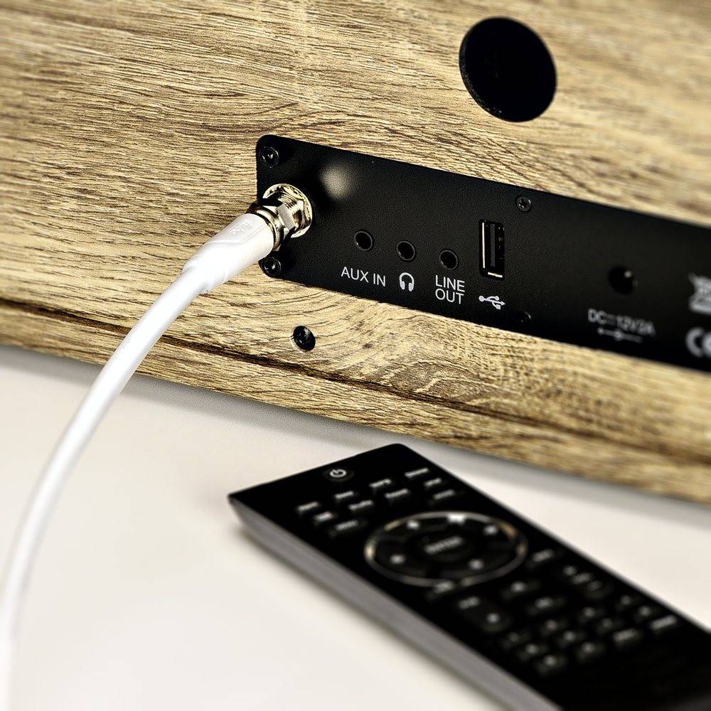 Fuba AFS 500 Antennenkabel 5m weiß - 4-fach geschirmt 120dB - HDTV UHD 4K 8K - F-Anschlusskabel Koaxialkabel F-Stecker/F-Stecker (für DVB-S2-Receive