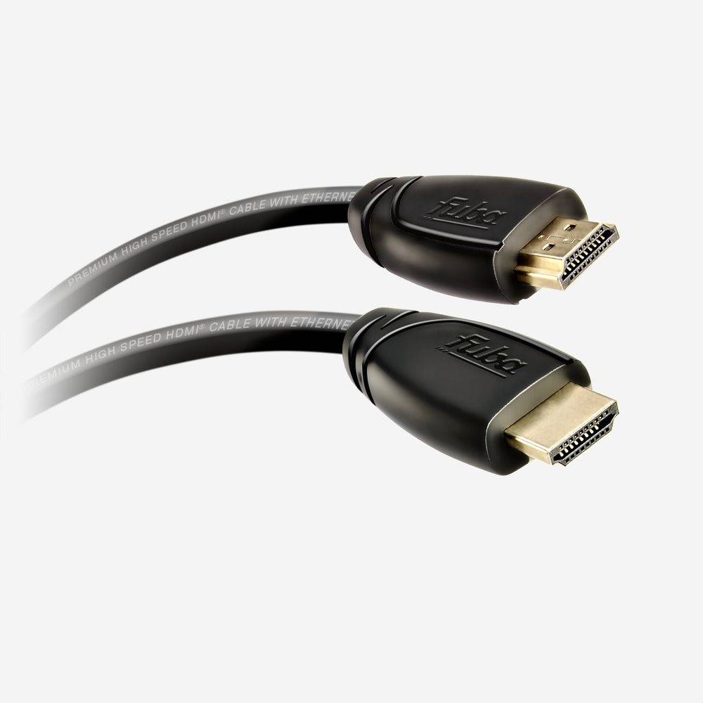Fuba Premium High Speed 4K HDMI Kabel 5m schwarz - 4K@60Hz 3D - für PS5/X-Box/Switch/TV-Geräte/Receiver - kompatibel mit HDMI 2.0, High Speed mit Et