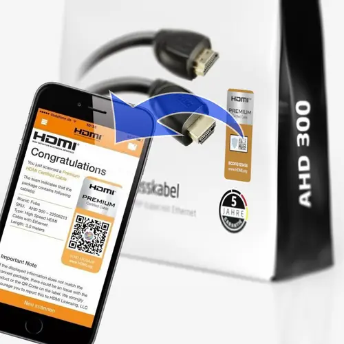 Fuba Premium High Speed 4K HDMI Kabel 1m schwarz - 4K@60Hz 3D - für PS5/X-Box/Switch/TV-Geräte/Receiver - kompatibel mit HDMI 2.0, High Speed mit Et Fuba Premium High Speed 4K HDMI Kabel 1m schwarz - 4K@60Hz 3D - für PS5/X-Box/Switch/TV-Geräte/Receiver - kompatibel mit HDMI 2.0, High Speed mit Et