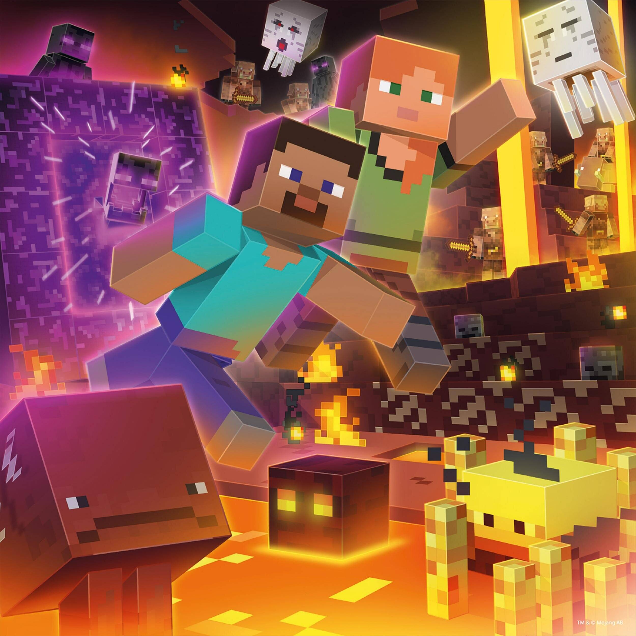 Minecraft Puzzle 3x49Stück