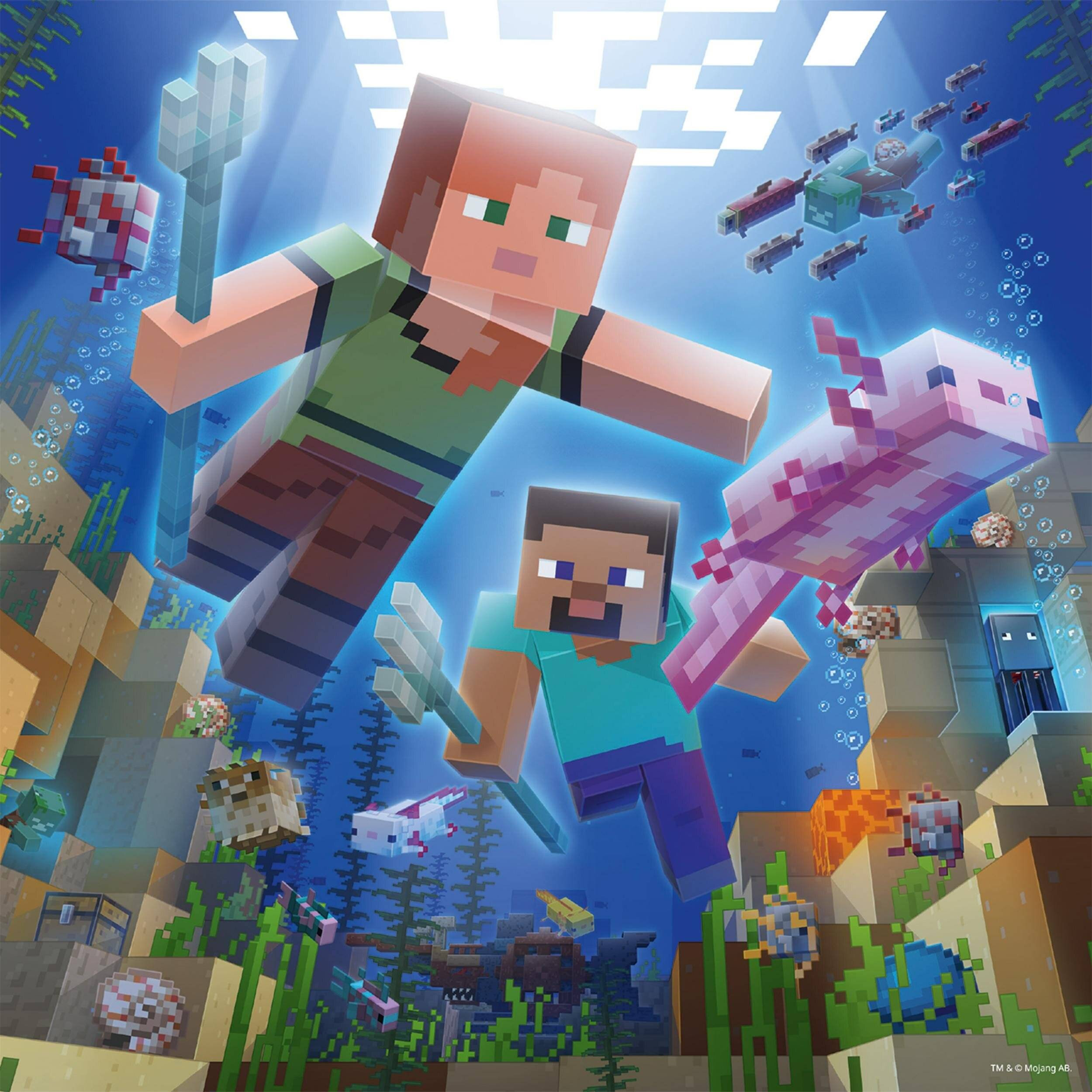 Minecraft Puzzle 3x49Stück