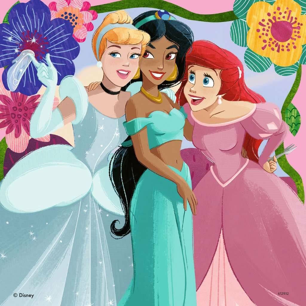 Ravensburger -Puzzle Disney Prinzessin 3x49p