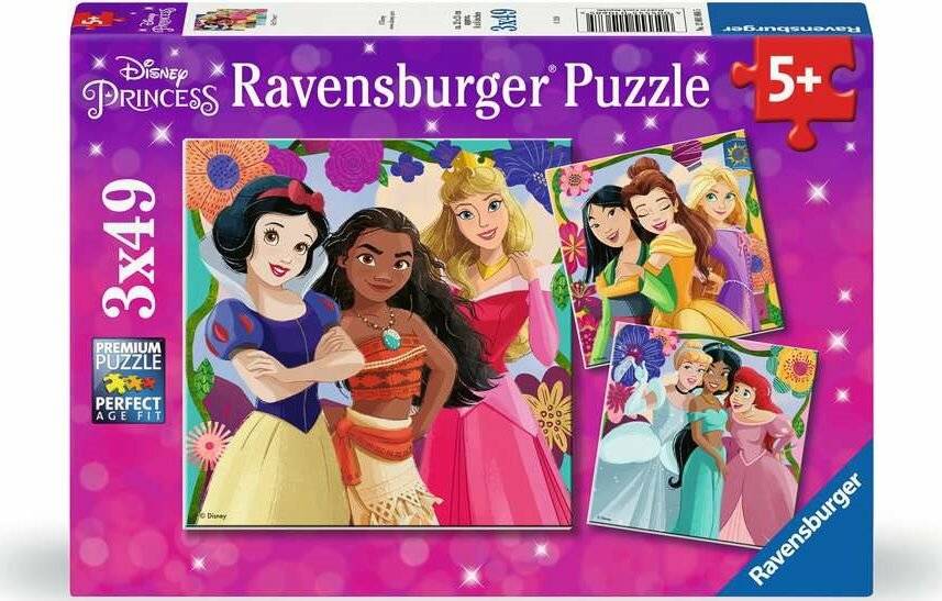 Ravensburger -Puzzle Disney Prinzessin 3x49p