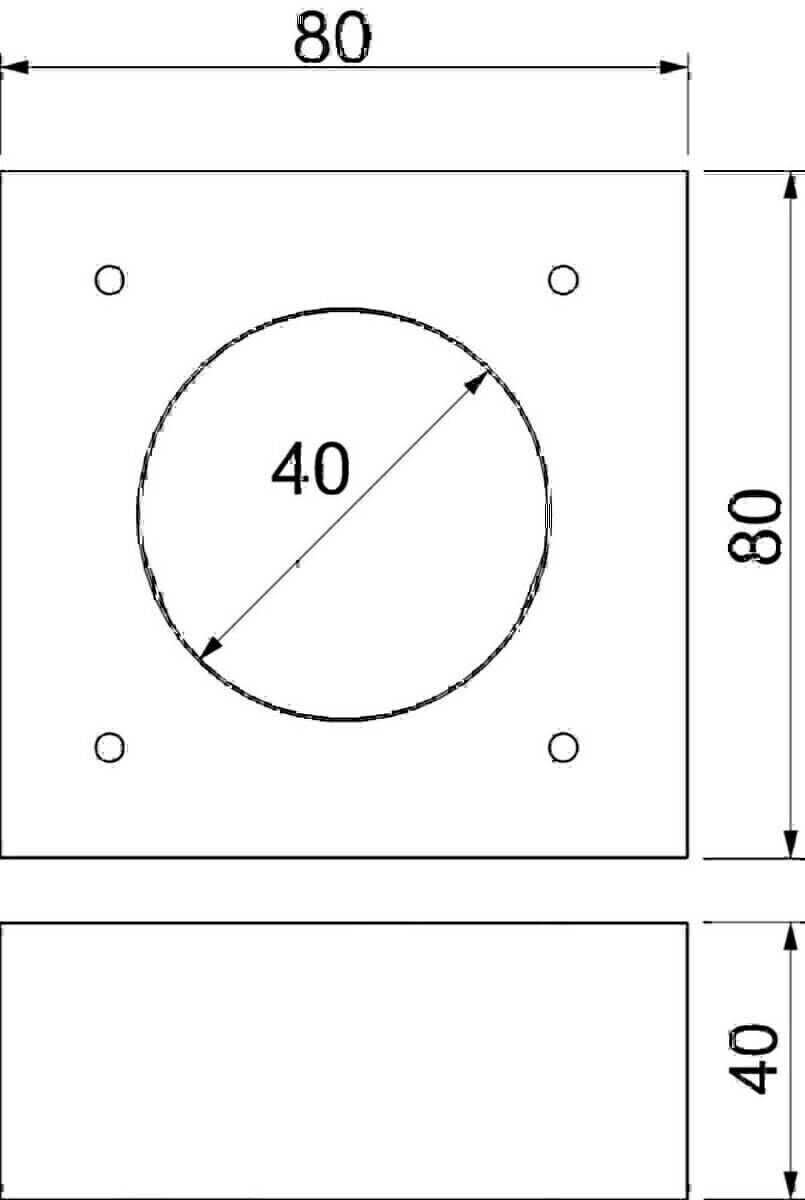 OBO Bettermann Aufdoppelungsstück KAD-8040
