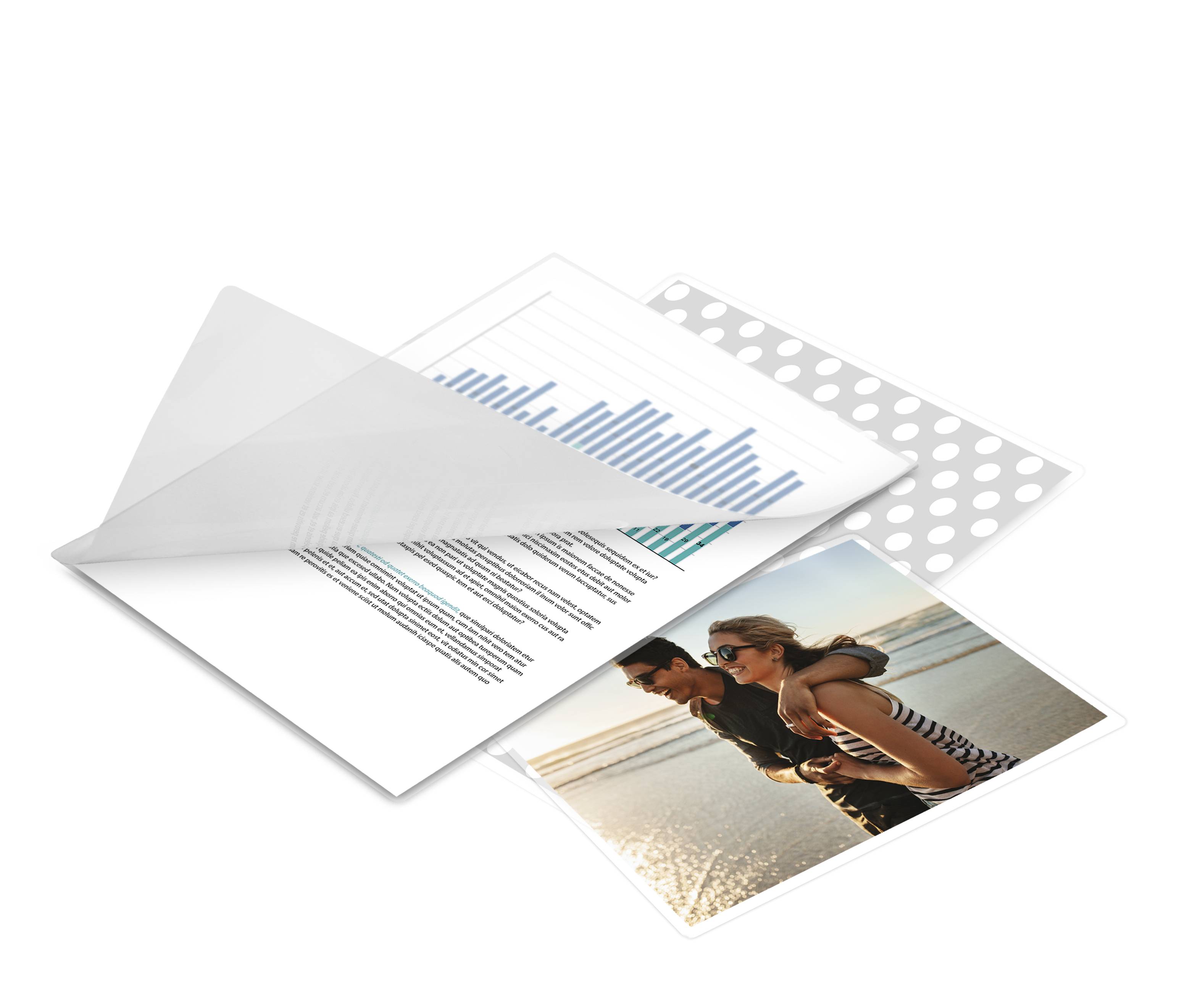 Monolith Laminierfolien DIN A4 - Matt - 80 Mikron (2 x 80) - Matte Oberfläche - 100 Hüllen