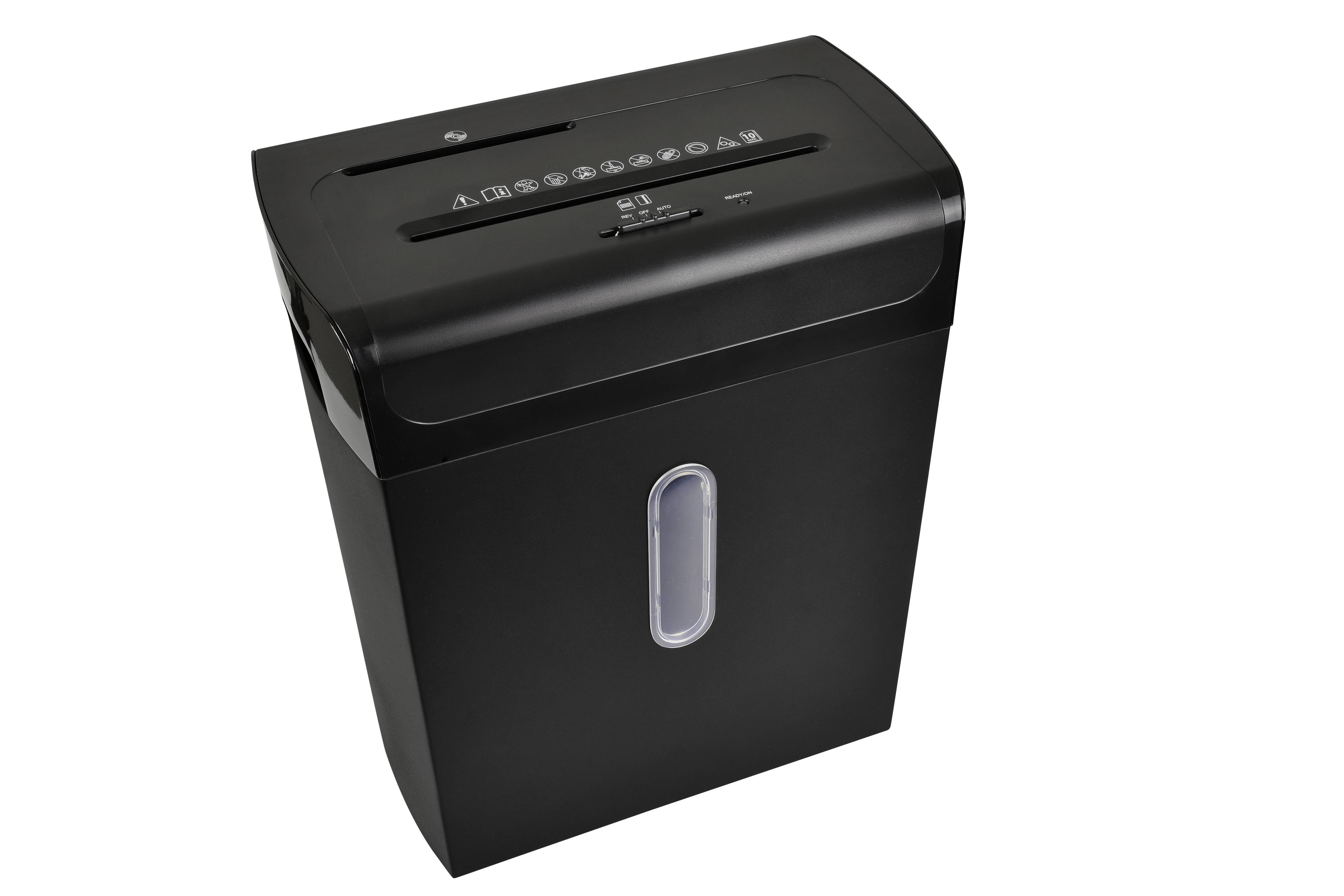 Monolith LUS 144 Aktenvernichter Cross Cut - Schwarzes Design - 20L-Auffangbehälter