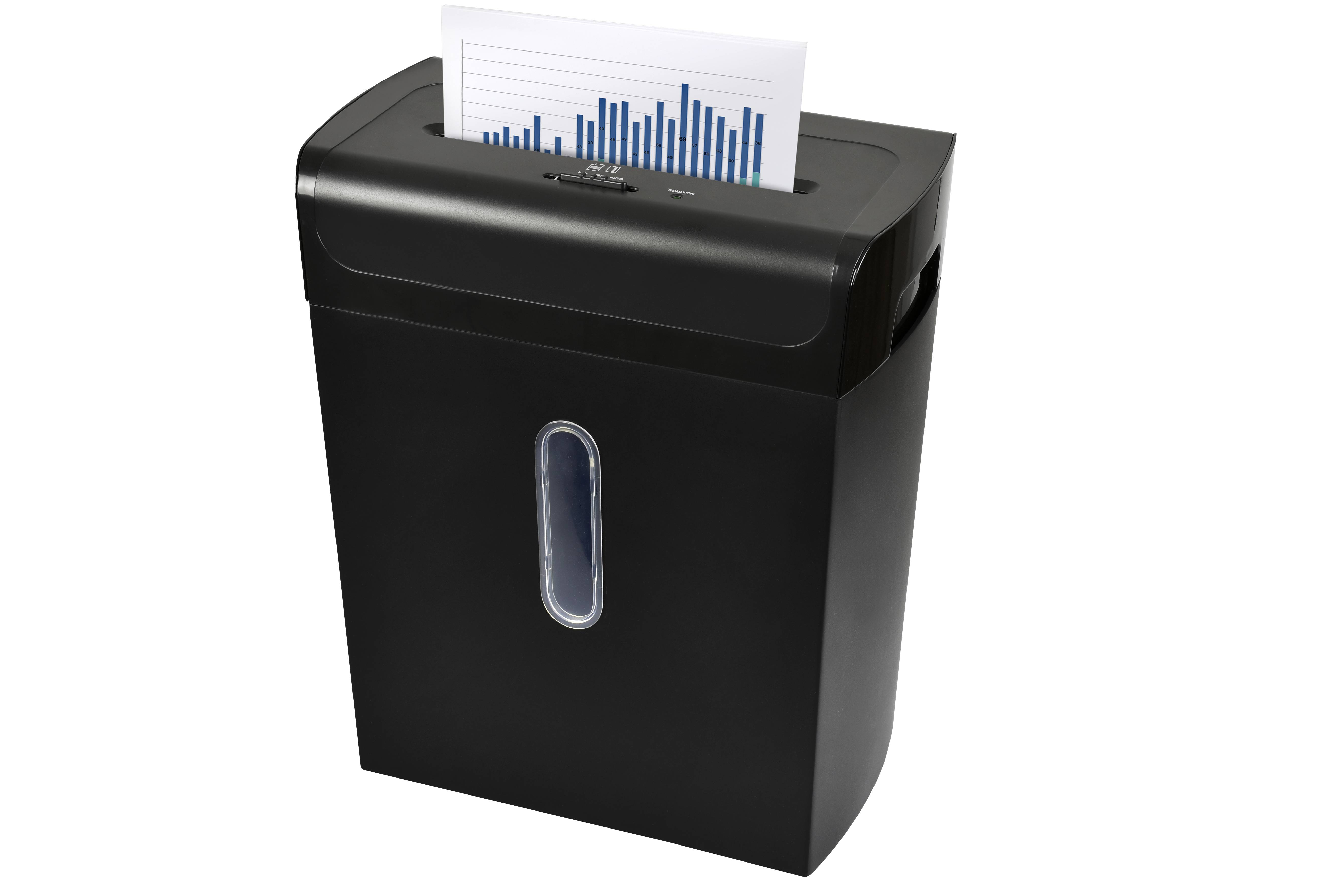 Monolith LUS 144 Aktenvernichter Cross Cut - Schwarzes Design - 20L-Auffangbehälter