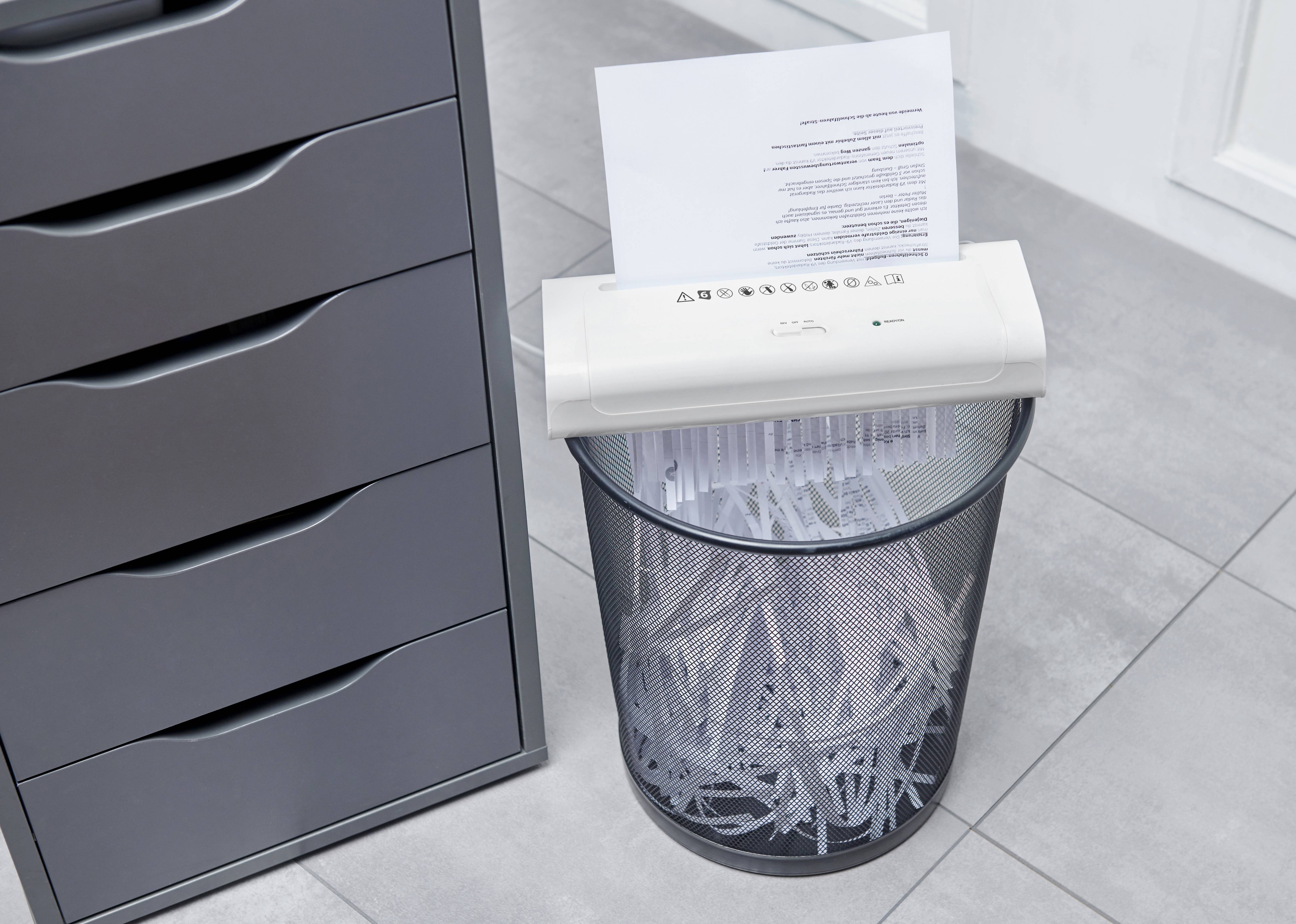 Monolith MA 601 Aufsatz-Aktenvernichter - Start-/Stopp-Funktion - Weiß