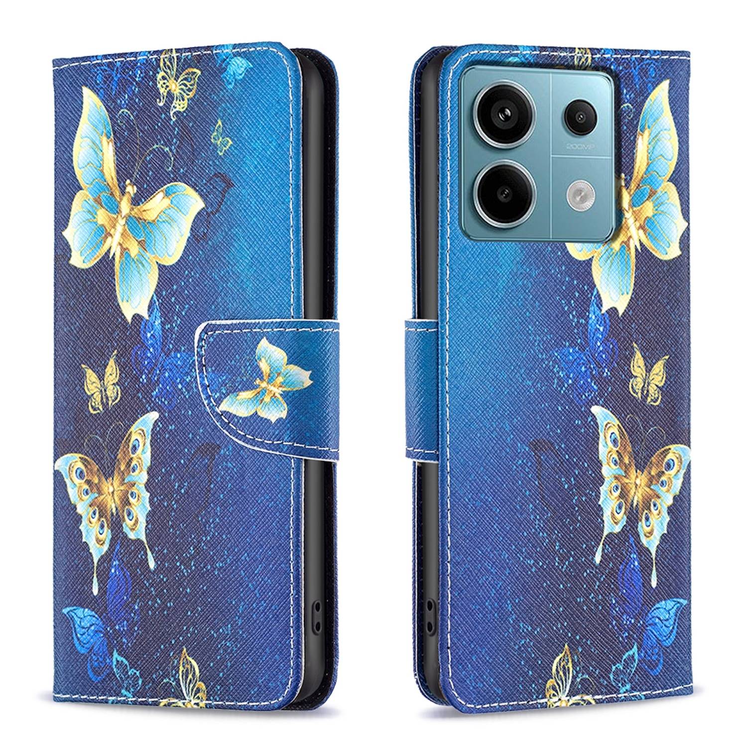 Für Xiaomi Poco M6 Pro 4G / Redmi Note 13 Pro 4G Wallet Tasche Motiv 6