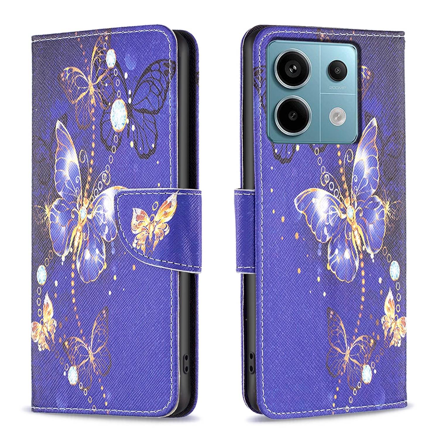Für Xiaomi Poco M6 Pro 4G / Redmi Note 13 Pro 4G Wallet Tasche Motiv 7