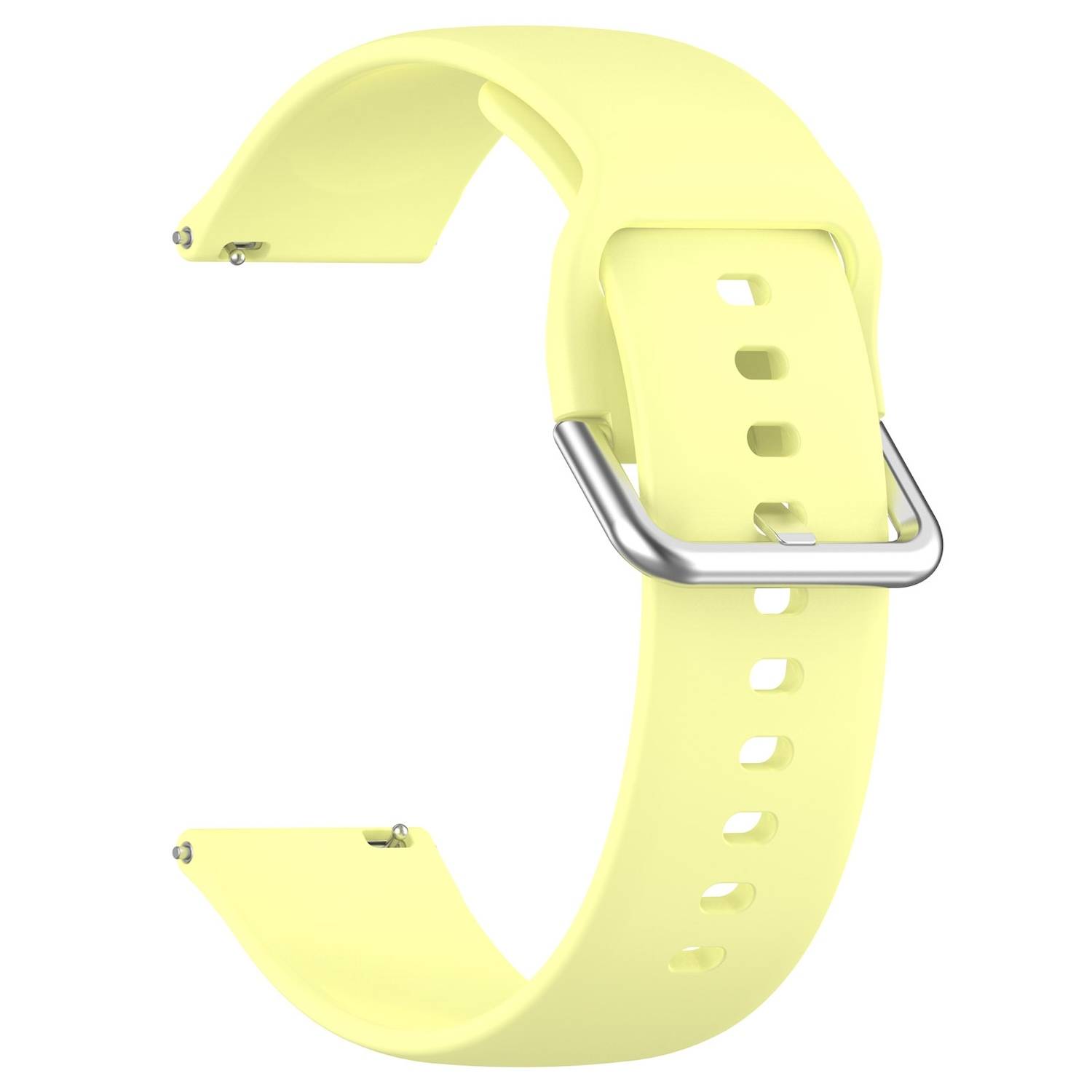 Für Xiaomi Watch 2 hochwertiges Silikon Solid Color Armband Metallschnalle Watch Ersatz Arm Band Größe L Gelb