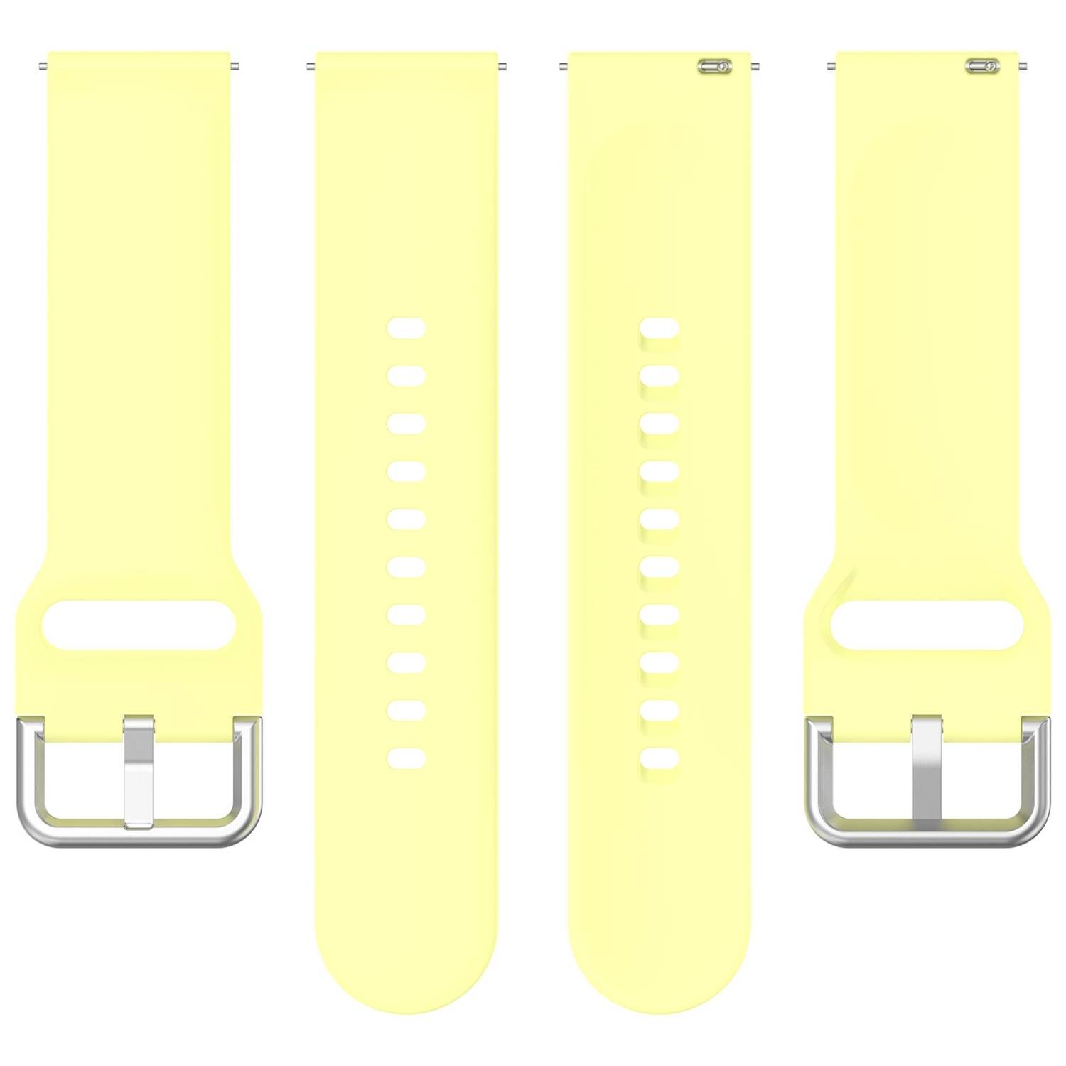 Für Xiaomi Watch 2 hochwertiges Silikon Solid Color Armband Metallschnalle Watch Ersatz Arm Band Größe L Gelb