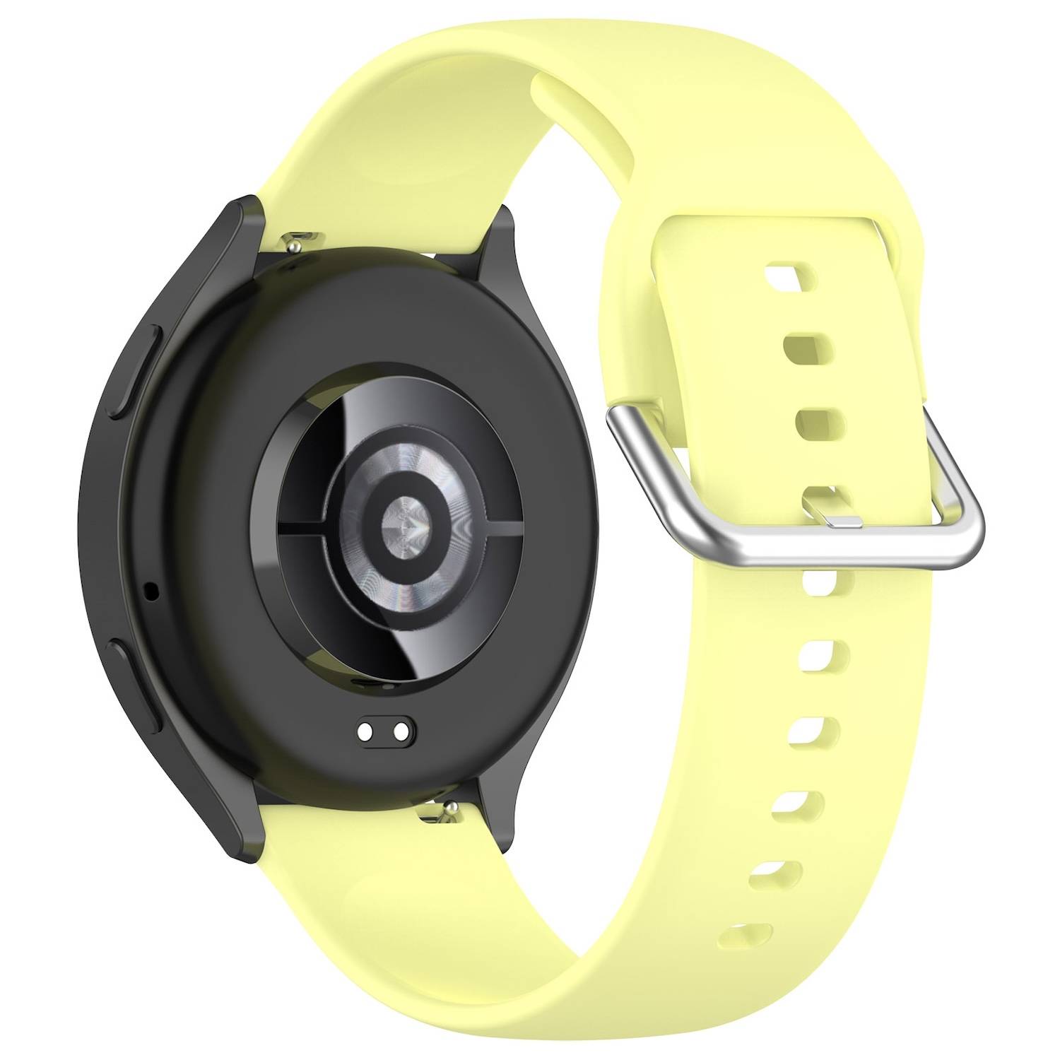 Für Xiaomi Watch 2 hochwertiges Silikon Solid Color Armband Metallschnalle Watch Ersatz Arm Band Größe L Gelb