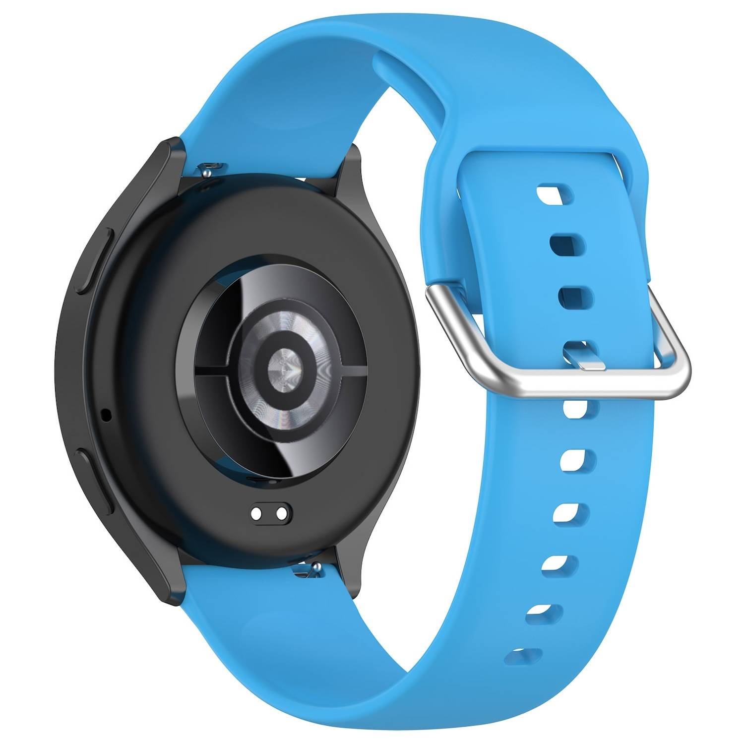 Für Xiaomi Watch 2 hochwertiges Silikon Solid Color Armband Metallschnalle Watch Ersatz Arm Band Größe L Hellblau