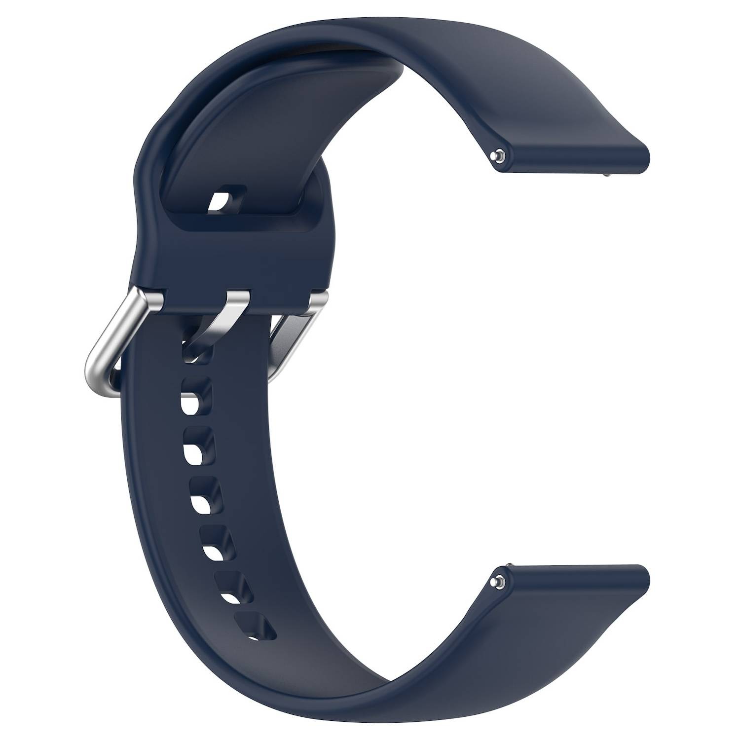 Für Xiaomi Watch 2 hochwertiges Silikon Solid Color Armband Metallschnalle Watch Ersatz Arm Band Größe L Dunkelblau