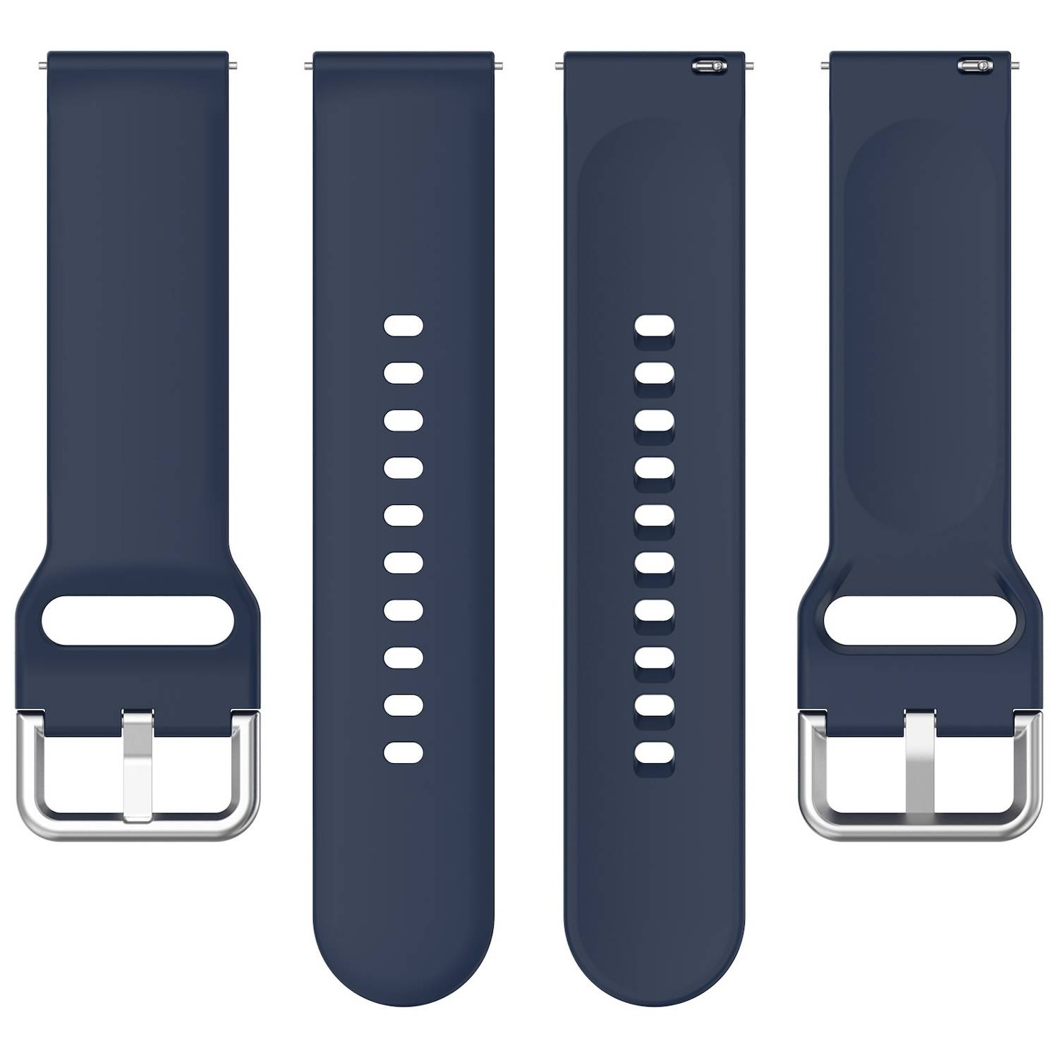 Für Xiaomi Watch 2 hochwertiges Silikon Solid Color Armband Metallschnalle Watch Ersatz Arm Band Größe L Dunkelblau