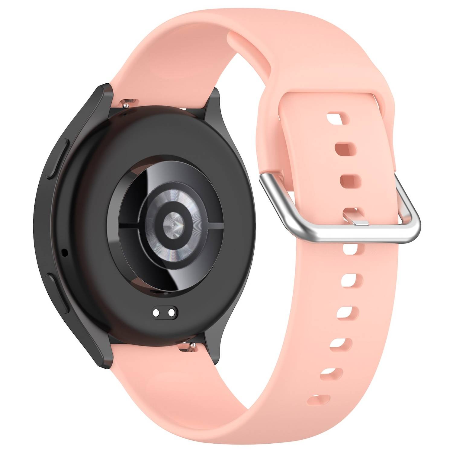 Für Xiaomi Watch 2 hochwertiges Silikon Solid Color Armband Metallschnalle Watch Ersatz Arm Band Größe L Rosa
