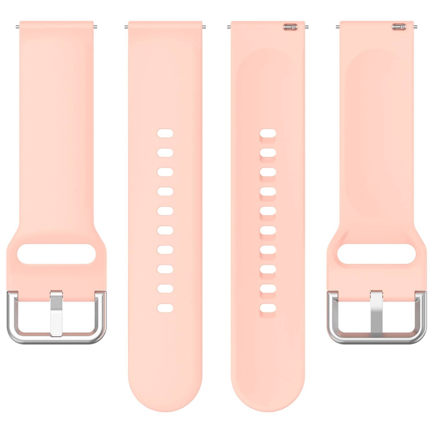 Für Xiaomi Watch 2 hochwertiges Silikon Solid Color Armband Metallschnalle Watch Ersatz Arm Band Größe L Rosa