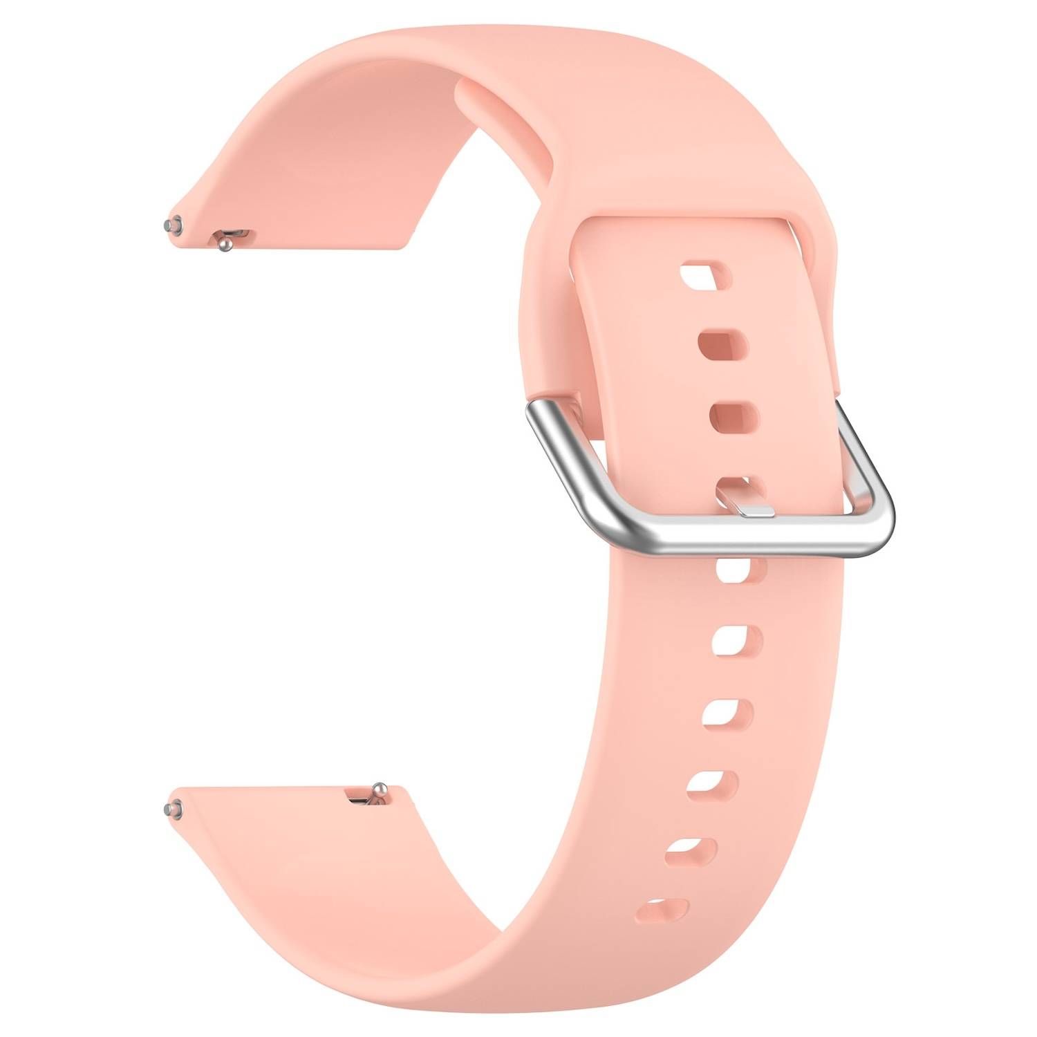 Für Xiaomi Watch 2 hochwertiges Silikon Solid Color Armband Metallschnalle Watch Ersatz Arm Band Größe L Rosa