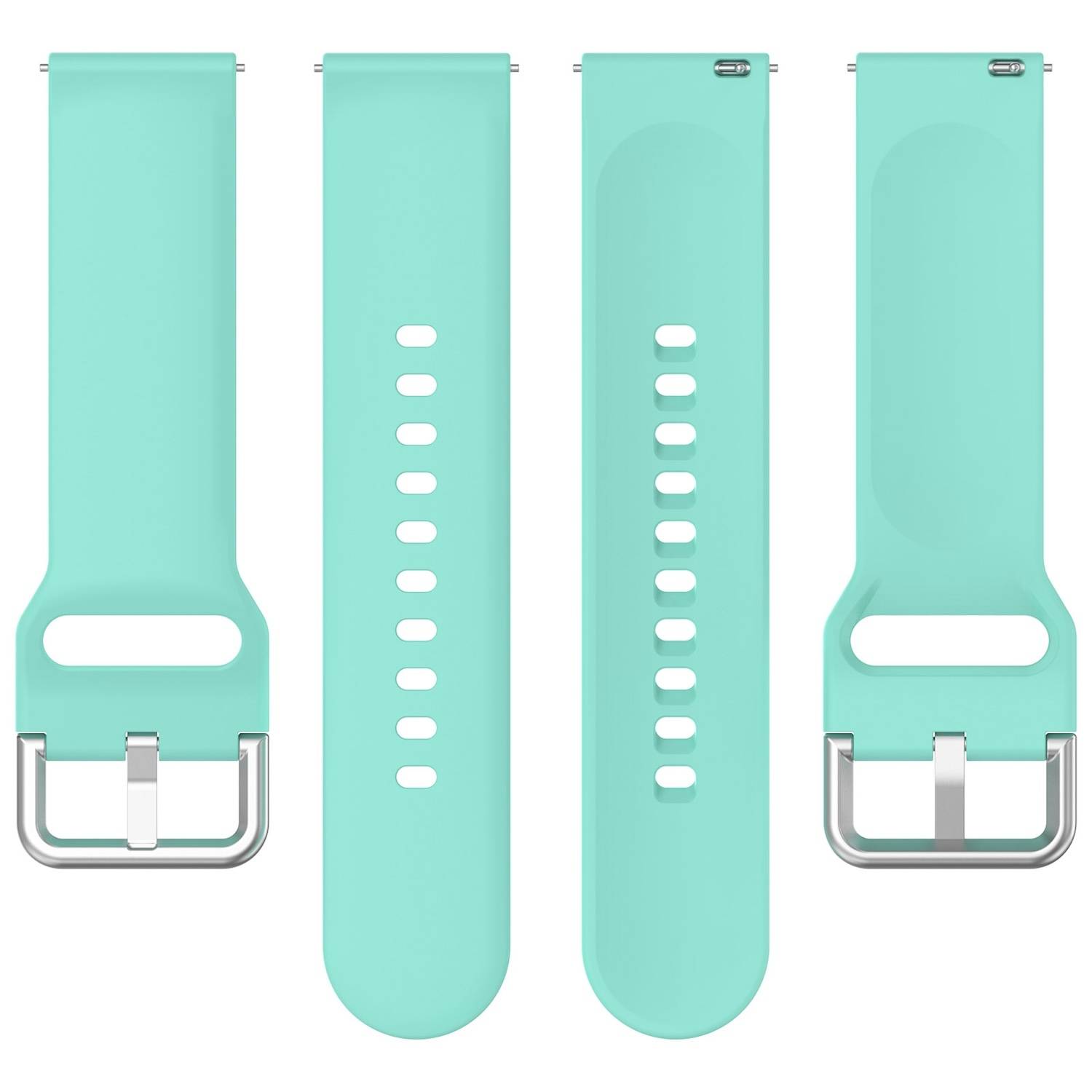 Für Xiaomi Watch 2 hochwertiges Silikon Solid Color Armband Metallschnalle Watch Ersatz Arm Band Größe L Türkis
