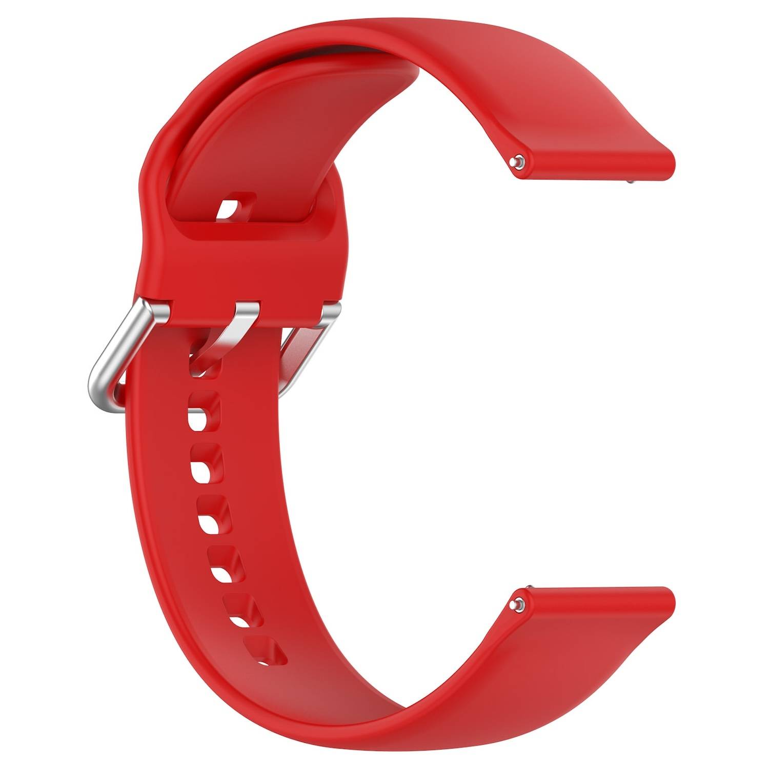 Für Xiaomi Watch 2 hochwertiges Silikon Solid Color Armband Metallschnalle Watch Ersatz Arm Band Größe L Rot