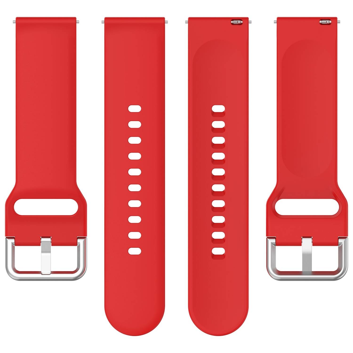 Für Xiaomi Watch 2 hochwertiges Silikon Solid Color Armband Metallschnalle Watch Ersatz Arm Band Größe L Rot