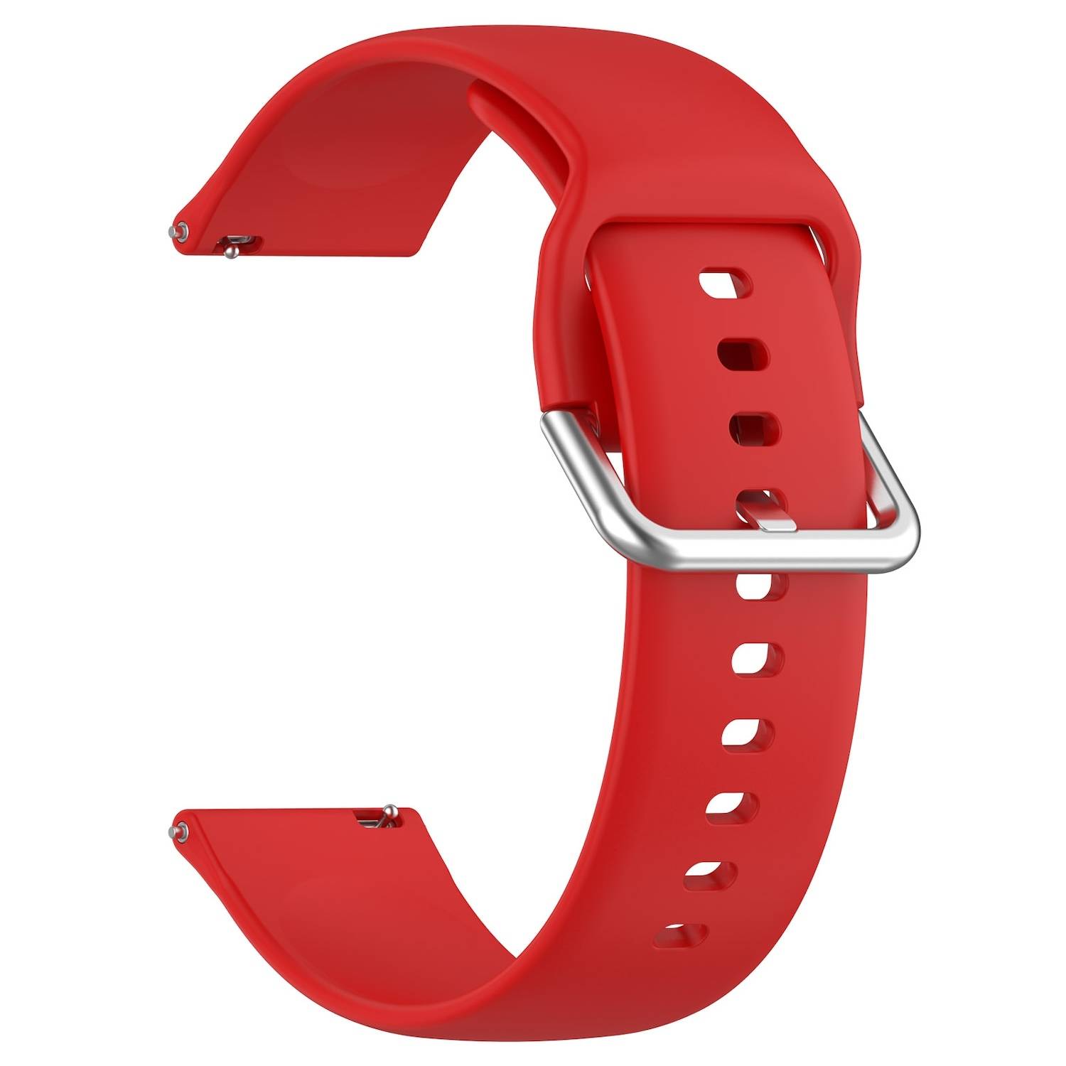 Für Xiaomi Watch 2 hochwertiges Silikon Solid Color Armband Metallschnalle Watch Ersatz Arm Band Größe L Rot
