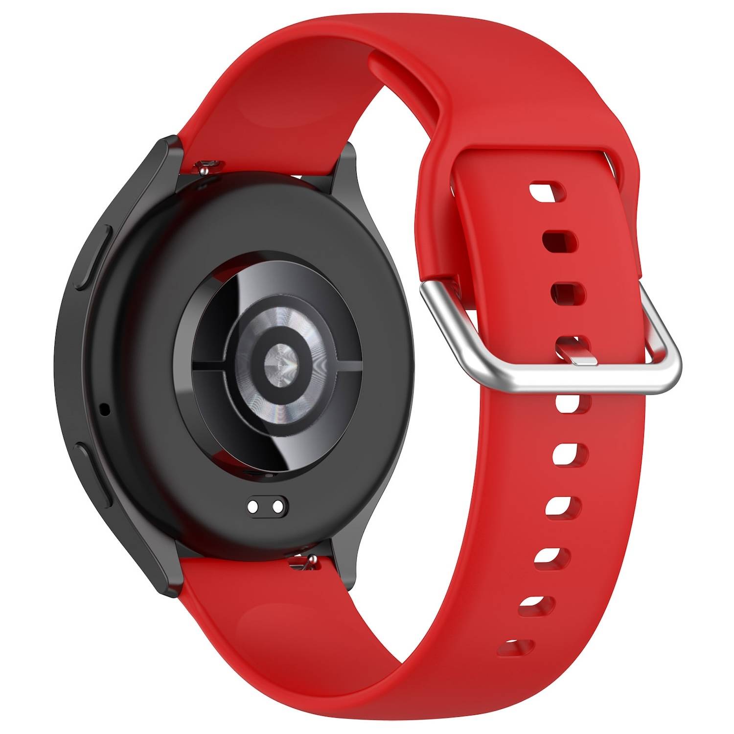 Für Xiaomi Watch 2 hochwertiges Silikon Solid Color Armband Metallschnalle Watch Ersatz Arm Band Größe L Rot