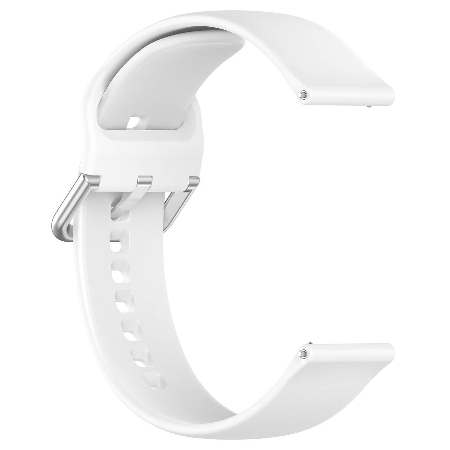 Für Xiaomi Watch 2 hochwertiges Silikon Solid Color Armband Metallschnalle Watch Ersatz Arm Band Größe L Weiß