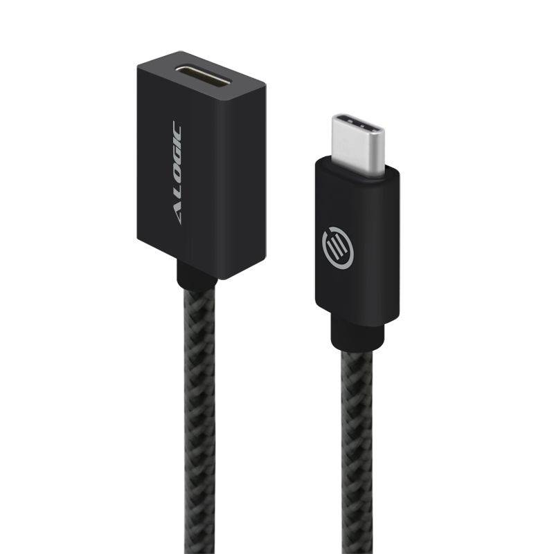 USB 3.2 Verlängerungskabel Typ C -C M/F 0.5m schwarz