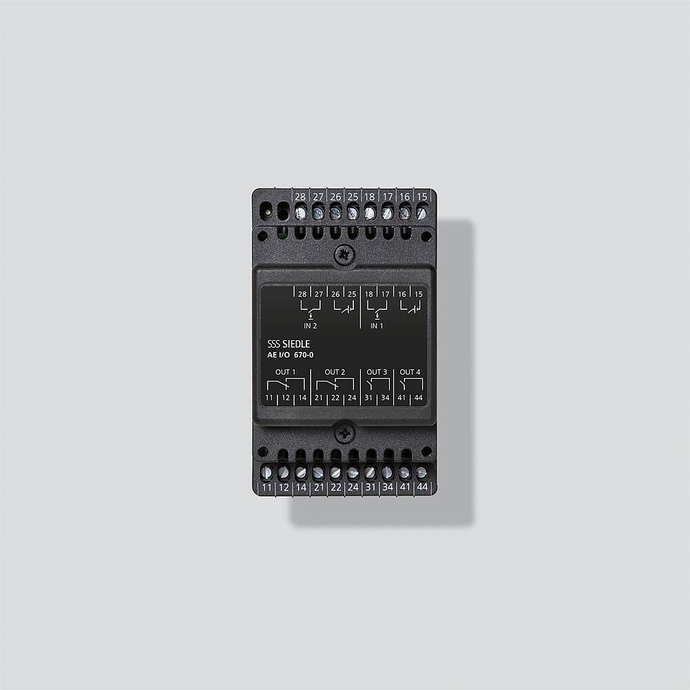 Siedle&Söhne IP-Schaltaktor Erweiterung AE I/O 670-0