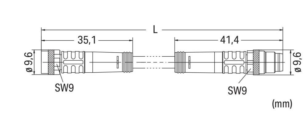 WAGO GmbH & Co. KG Sensor-/Aktorleitung M8Bu. 756-5201/030-004