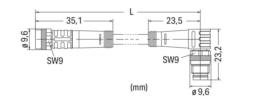 WAGO GmbH & Co. KG Sensor-/Aktorleitung M8Bu. 756-5202/030-004