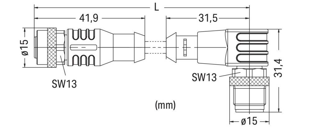 WAGO GmbH & Co. KG Sensor-/Aktorleitung M12A 756-5402/060-020