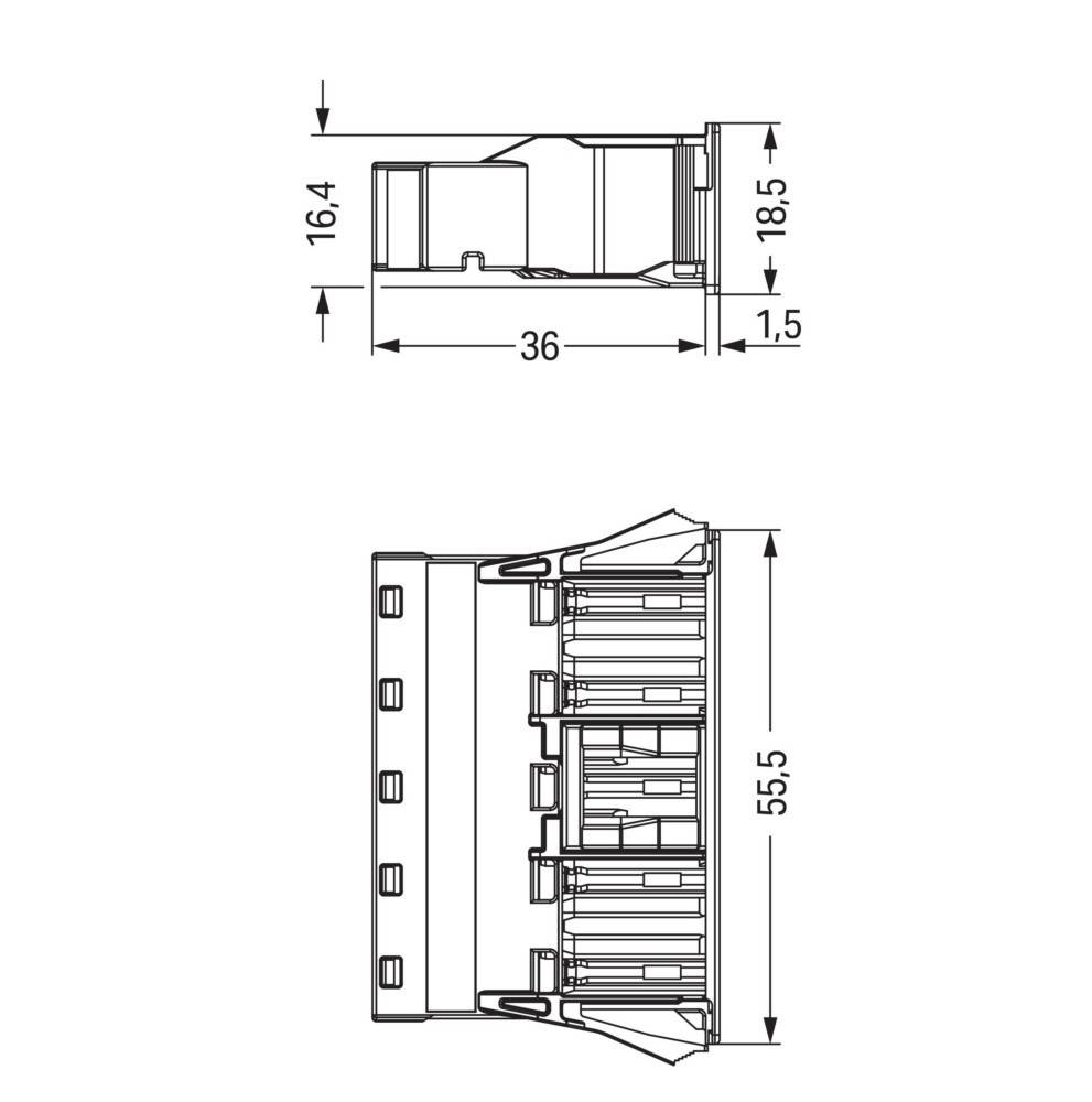 WAGO GmbH & Co. KG Snap-In-Buchse 770-765/073-000