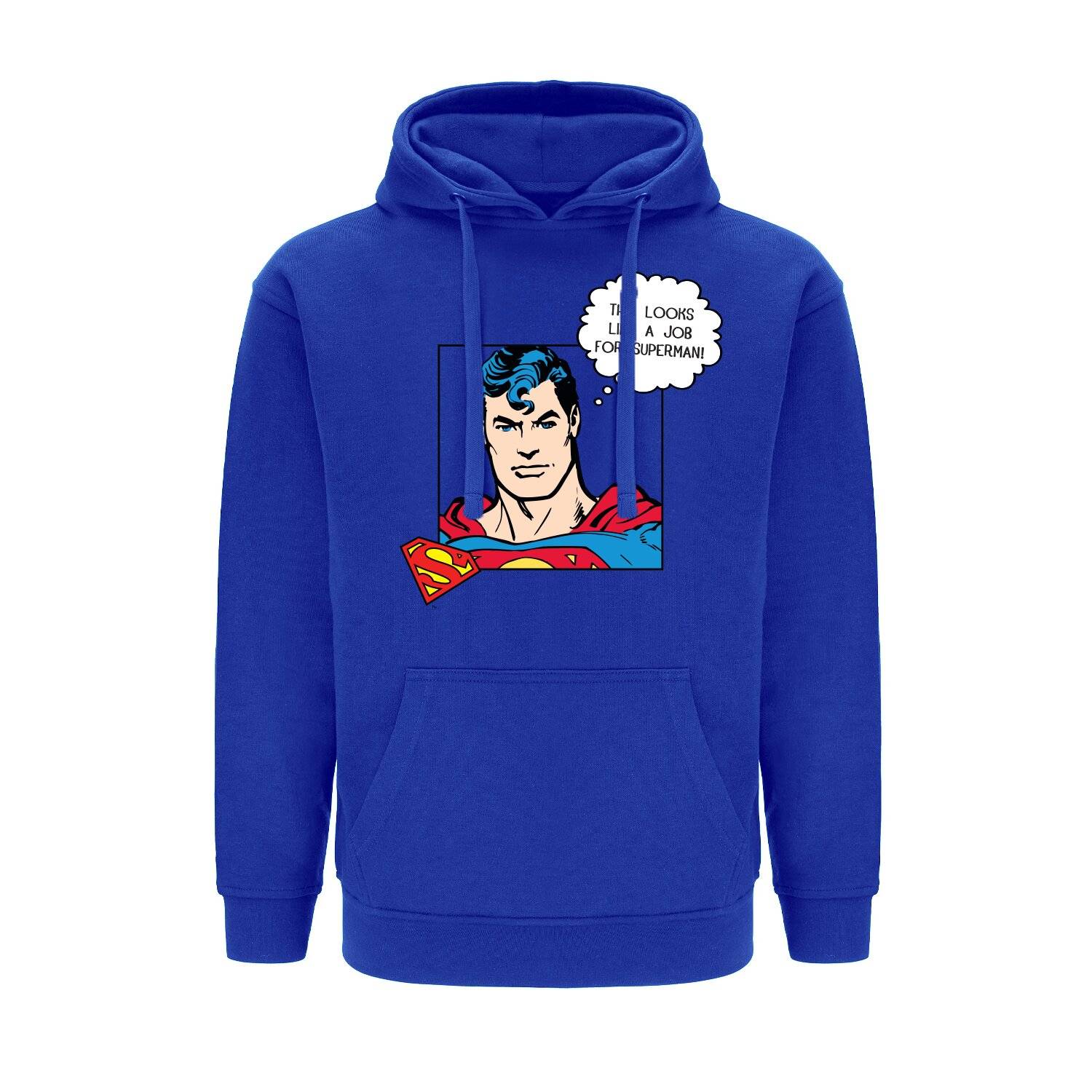 Herren Kapuzenpullover Hoodie Superman 037 DC Blau S
