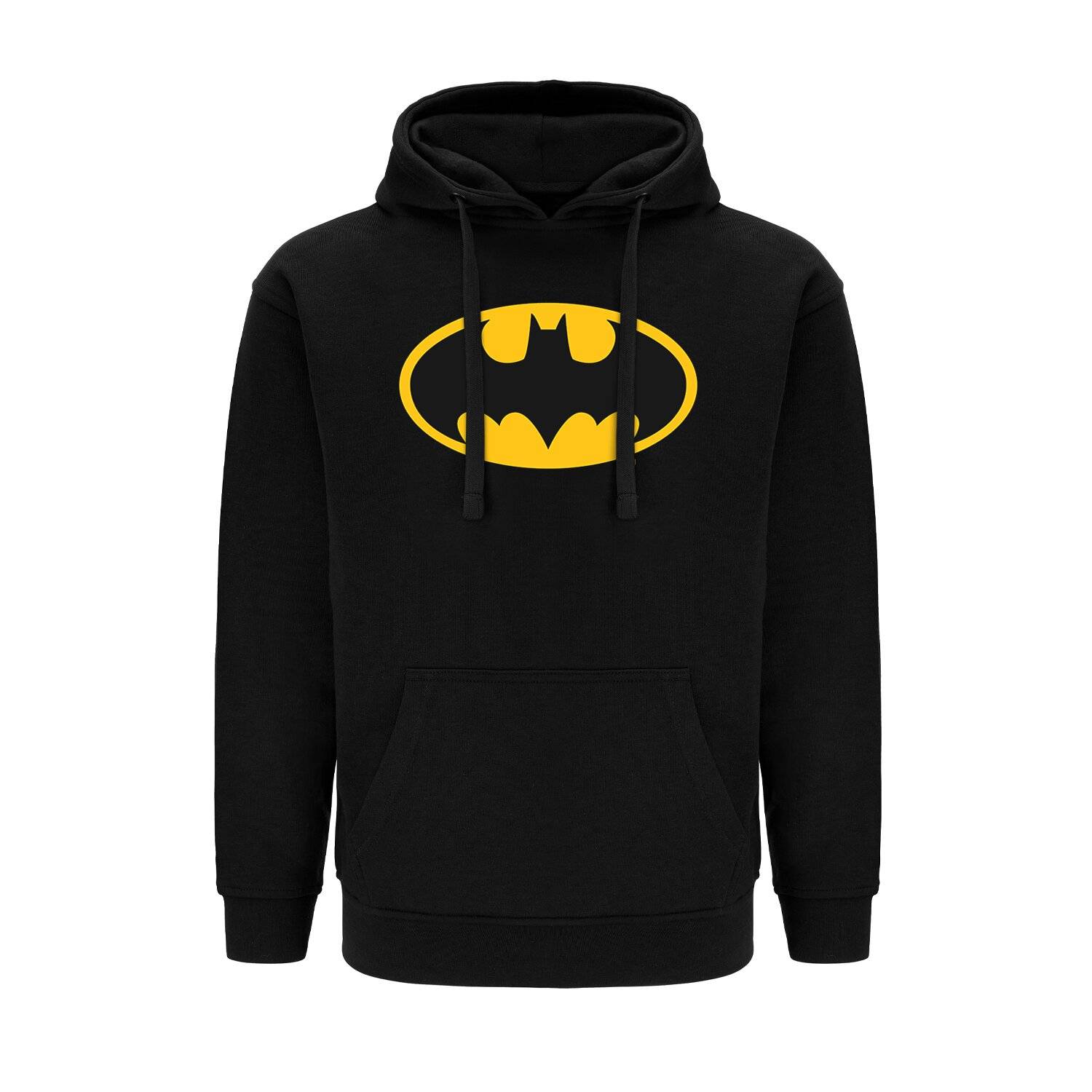 Herren Kapuzenpullover Hoodie Batman 001 DC Schwarz L