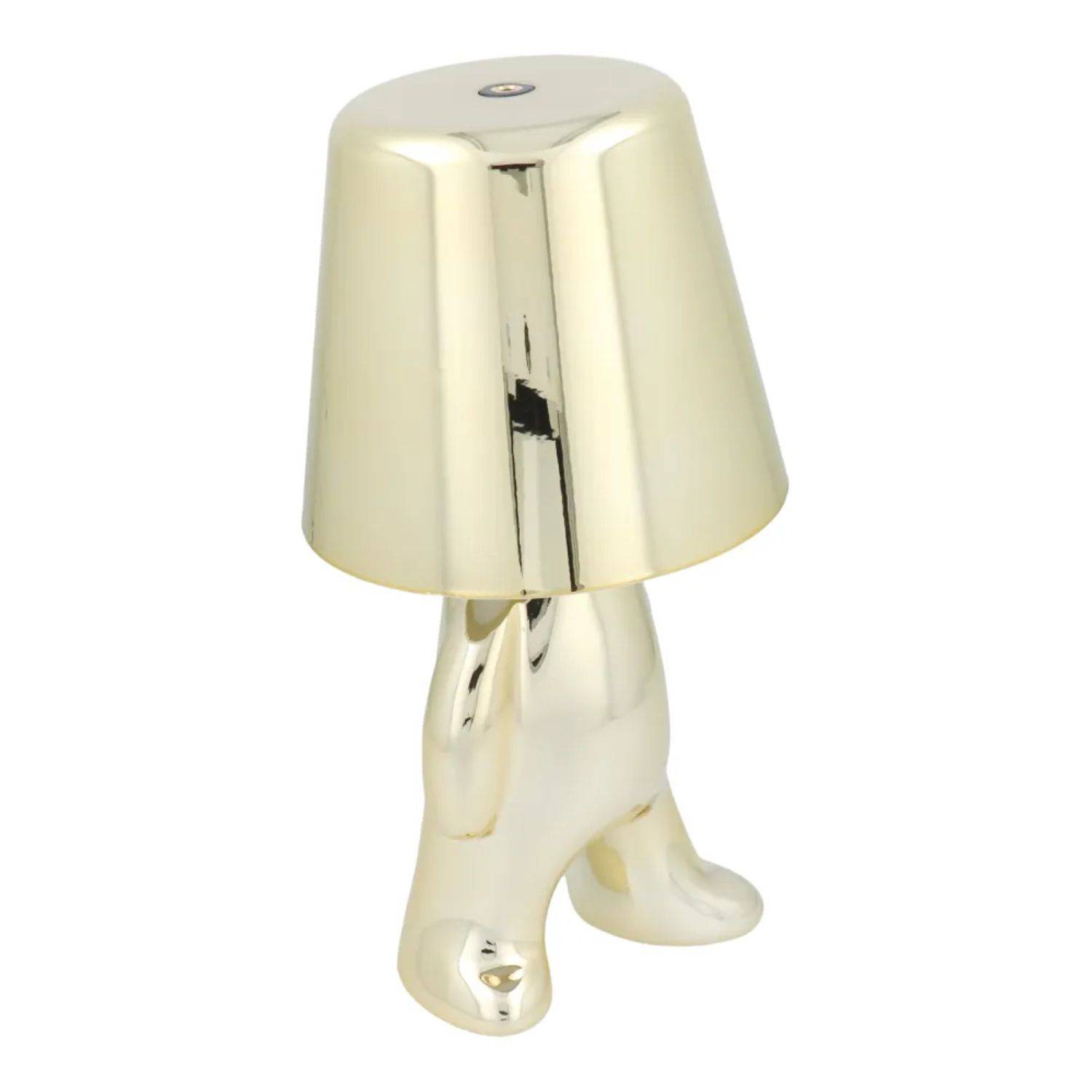 Tischlampe in Gold Nachttisch LED Beleuchtung stehender Mann 2700–6500 K