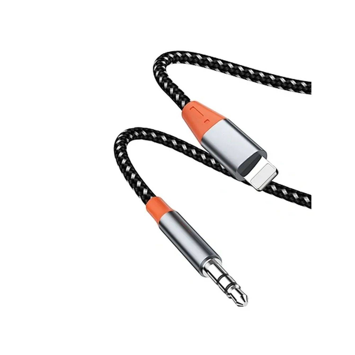 Hi-Fi - WiWU - Audioadapter YP06 Kompatibel mit I-Phone-Anschluss auf 3,5mm - 1m Kabel