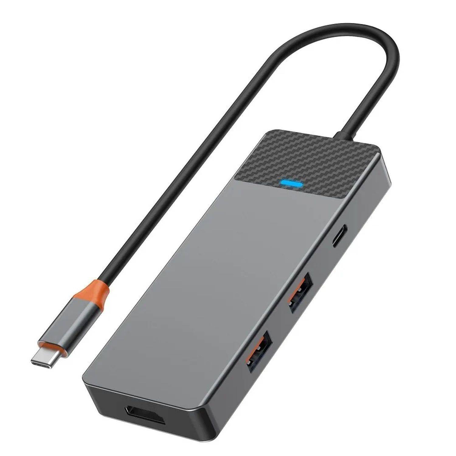 WiWU - HUB 7/9/12 in 1 USB-C HUB - Adapter Aluminiumgehäuse Multifunktionsadapter 7in1