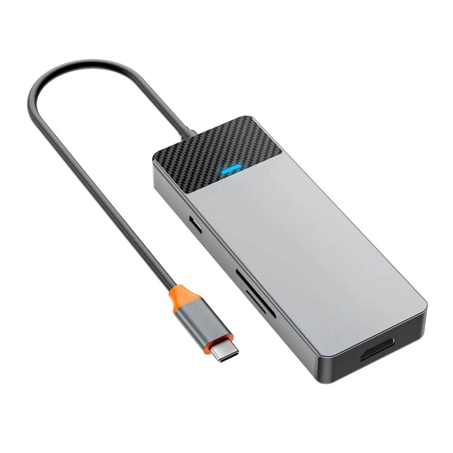 WiWU - HUB 7/9/12 in 1 USB-C HUB - Adapter Aluminiumgehäuse Multifunktionsadapter 7in1