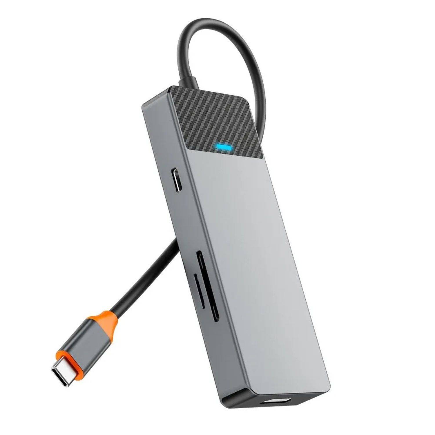 WiWU - HUB 7/9/12 in 1 USB-C HUB - Adapter Aluminiumgehäuse Multifunktionsadapter 7in1