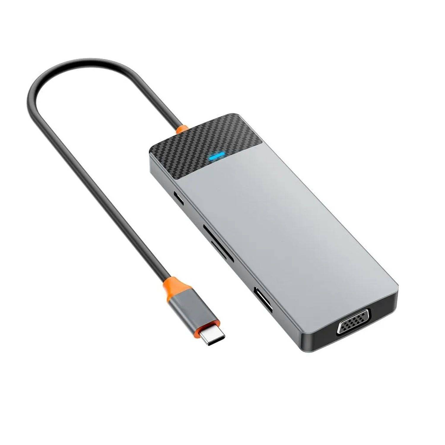 WiWU - HUB 7/9/12 in 1 USB-C HUB - Adapter Aluminiumgehäuse Multifunktionsadapter 9in1