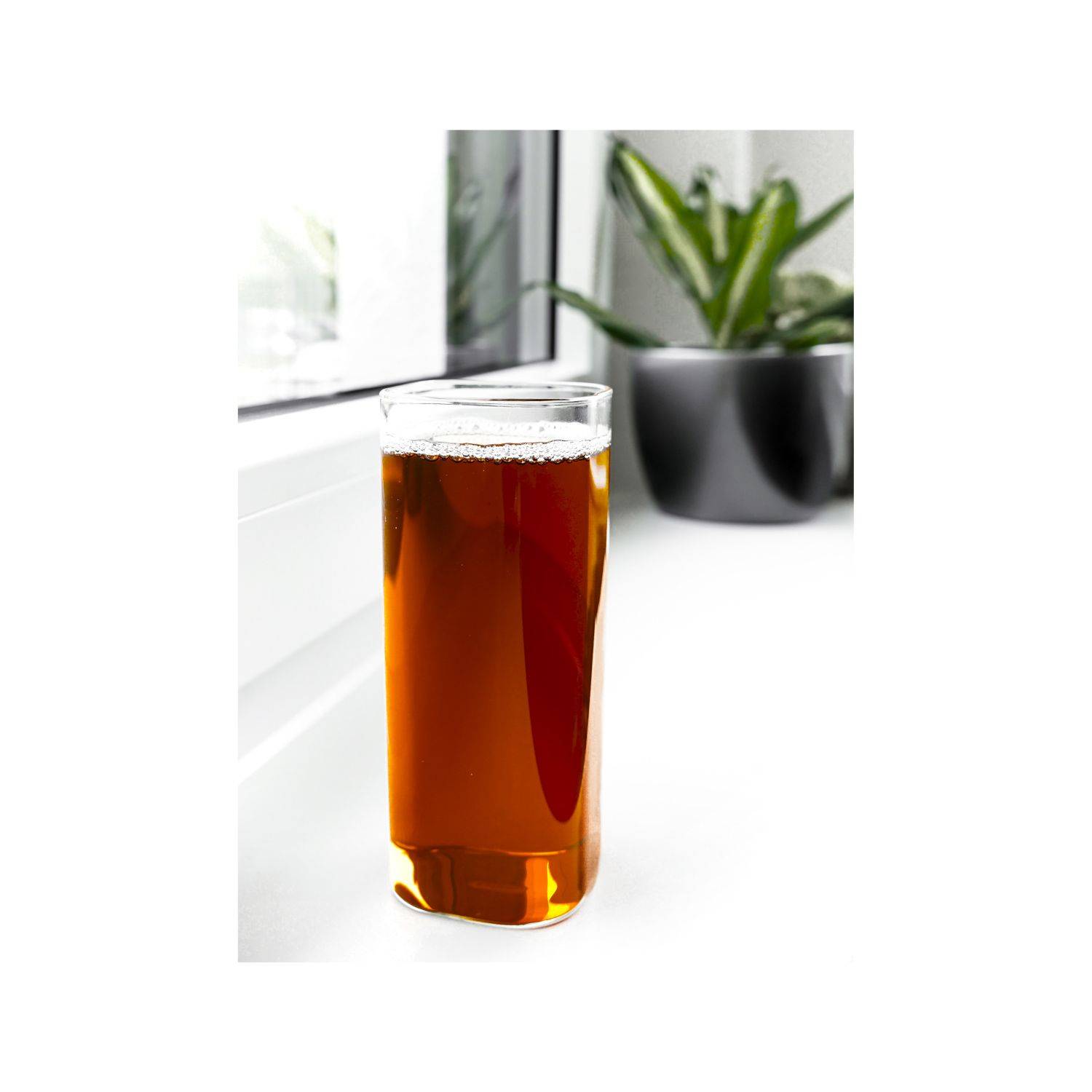 Mulex Glas 2-Teilig Quadratische Glas Japanische Getränkebecher Borosilikatglas Cocktail, Hitzebeständig 400 ml