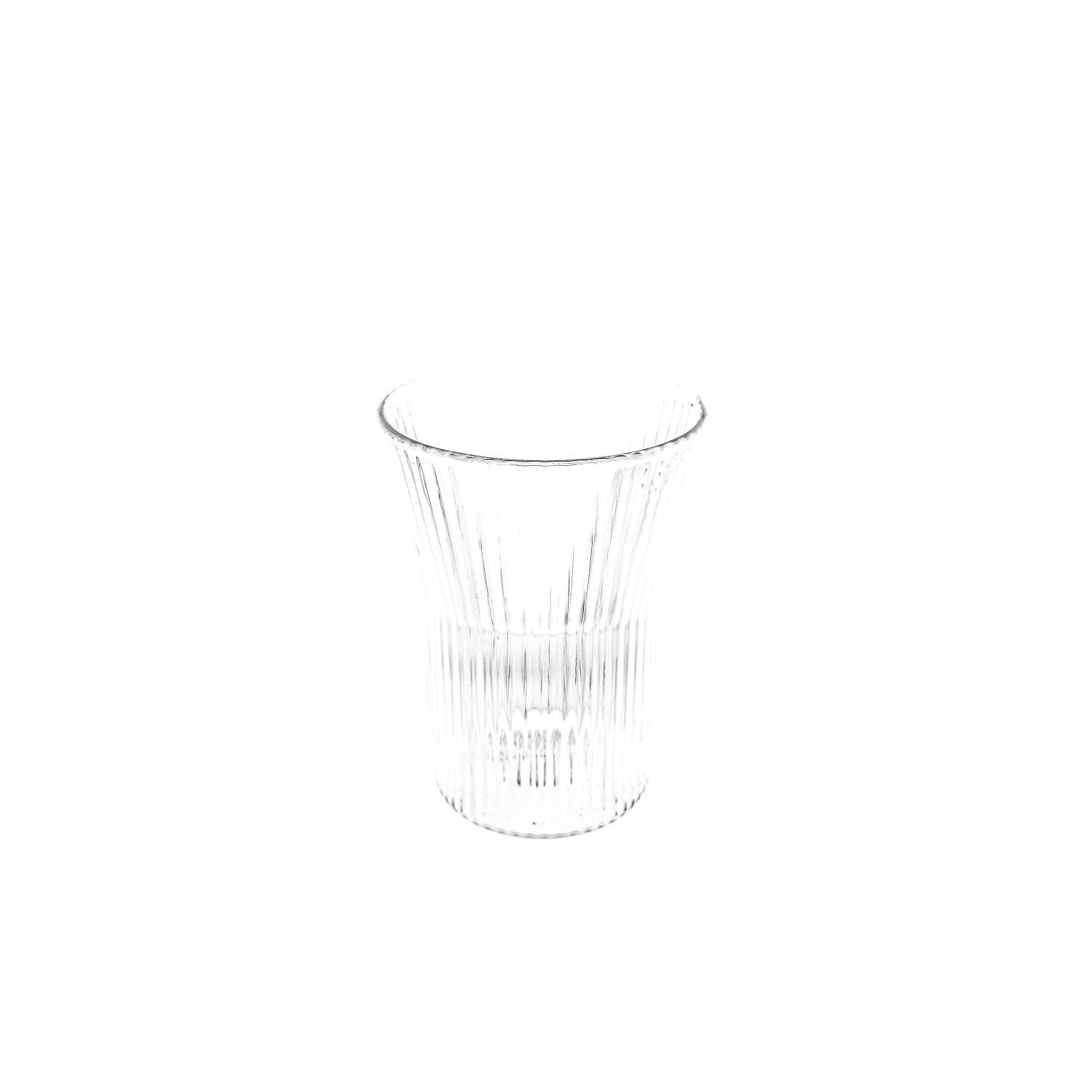 Mulex 2er Set Getränke Glas geriffelt 310ml Perfekt für jegliche Heiß - und Kaltgetränke