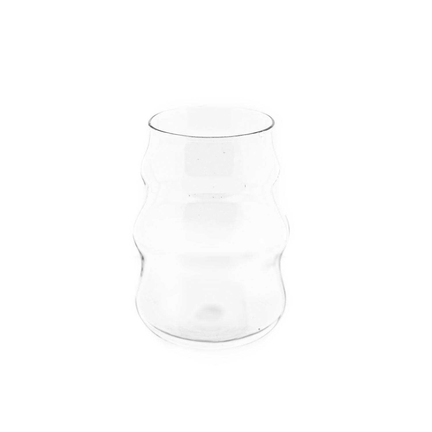 Mulex 12-Teilig Glas Wave Style Gläser Getränkebecher Cocktail- 500 ml