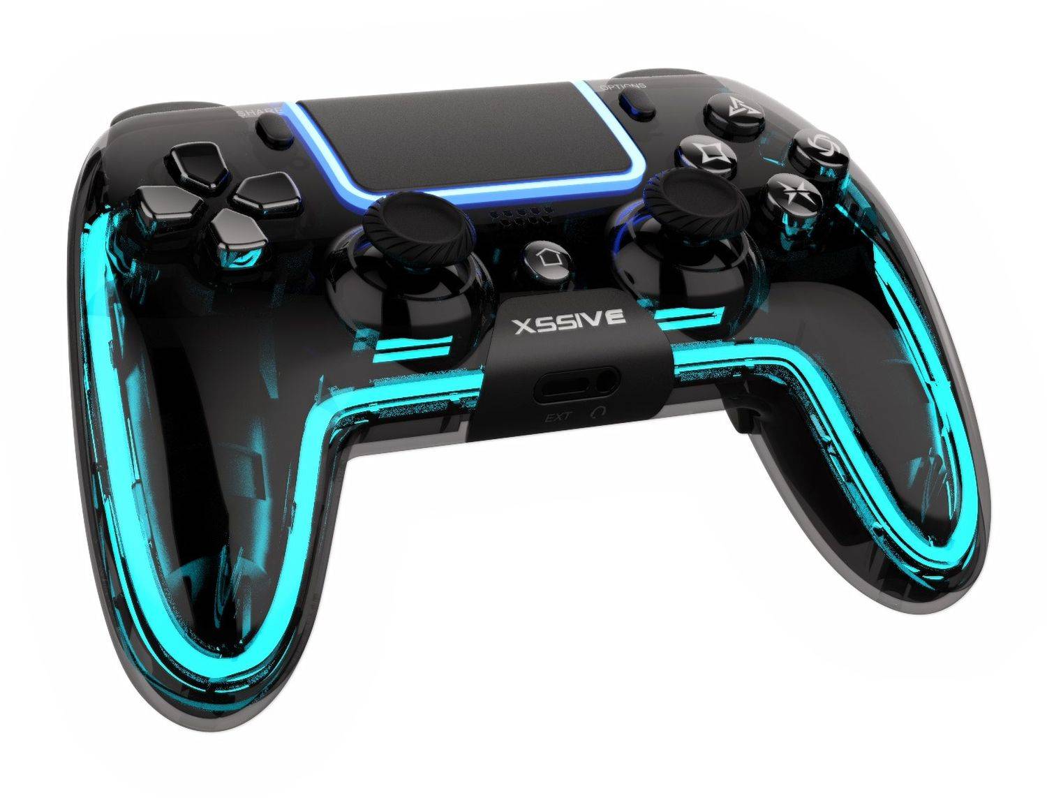 RGB Wireless Controller für PS4 - Schwarz