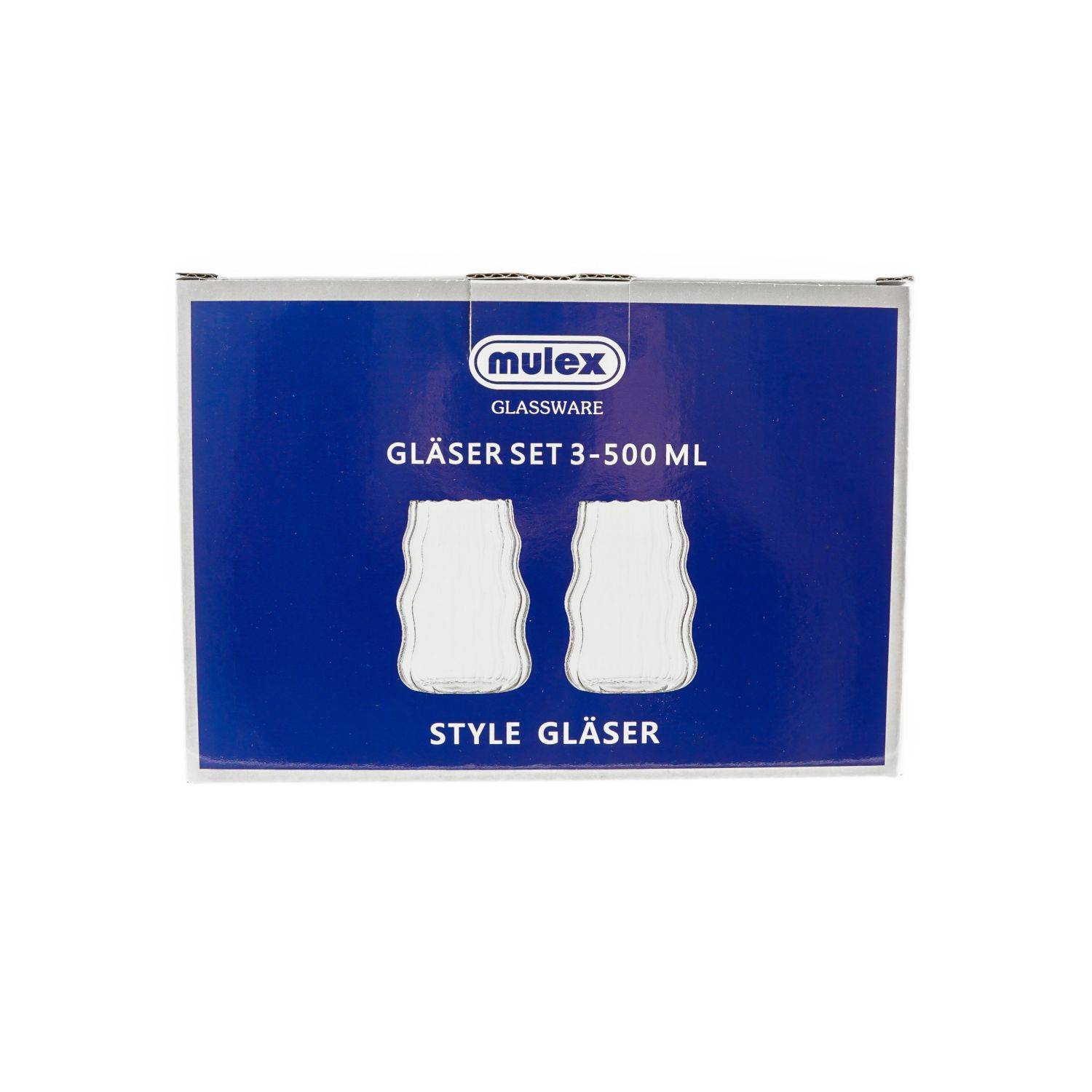 Mulex 2-Teilig Glas Bubble Getränkebecher Cocktail- 500 ml - Heißgetränke Kaffeeglas, Borosilikatglas, Hitzebeständig