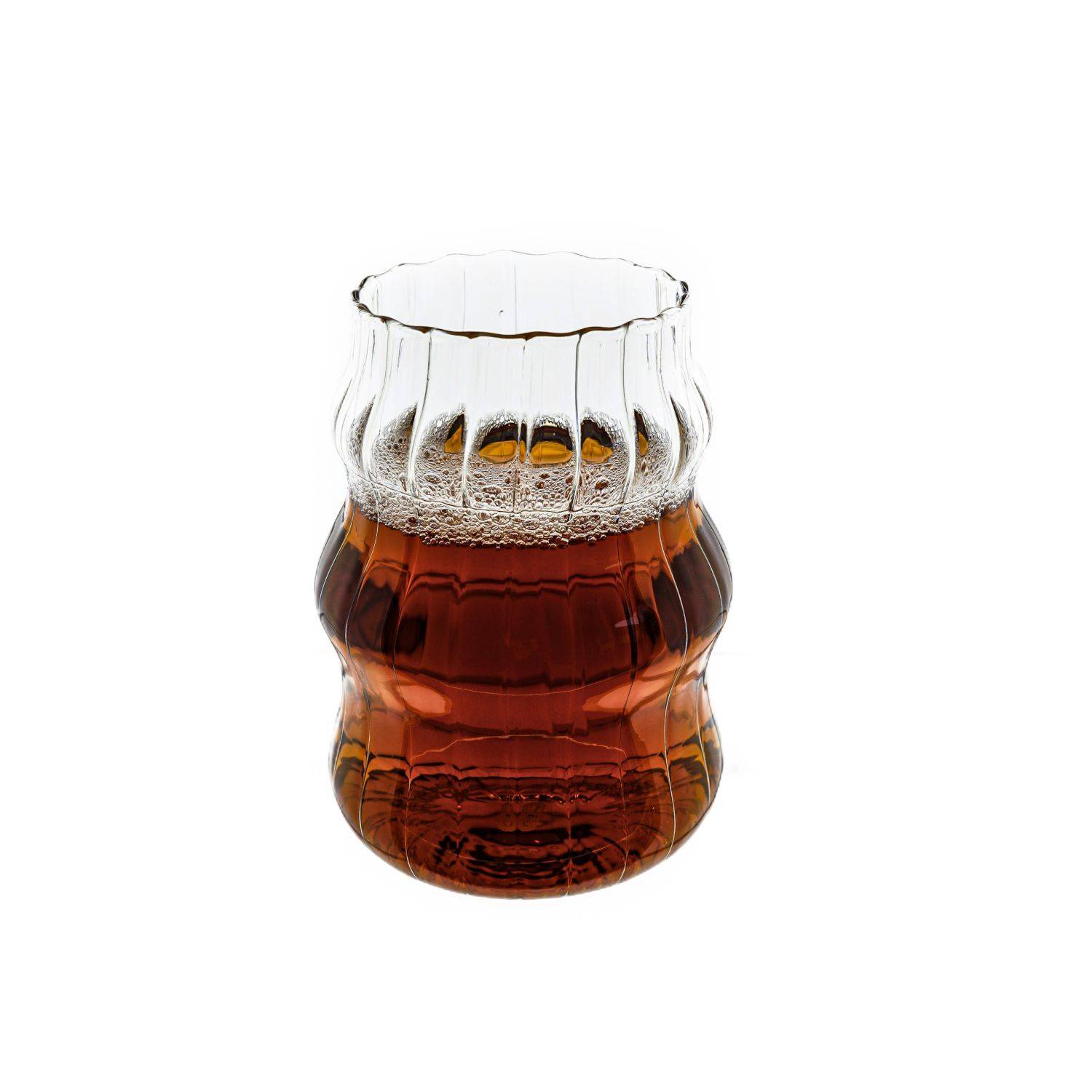 Mulex 4-Teilig Glas Bubble Getränkebecher Cocktail- 500 ml - Heißgetränke Kaffeeglas, Borosilikatglas, Hitzebeständig