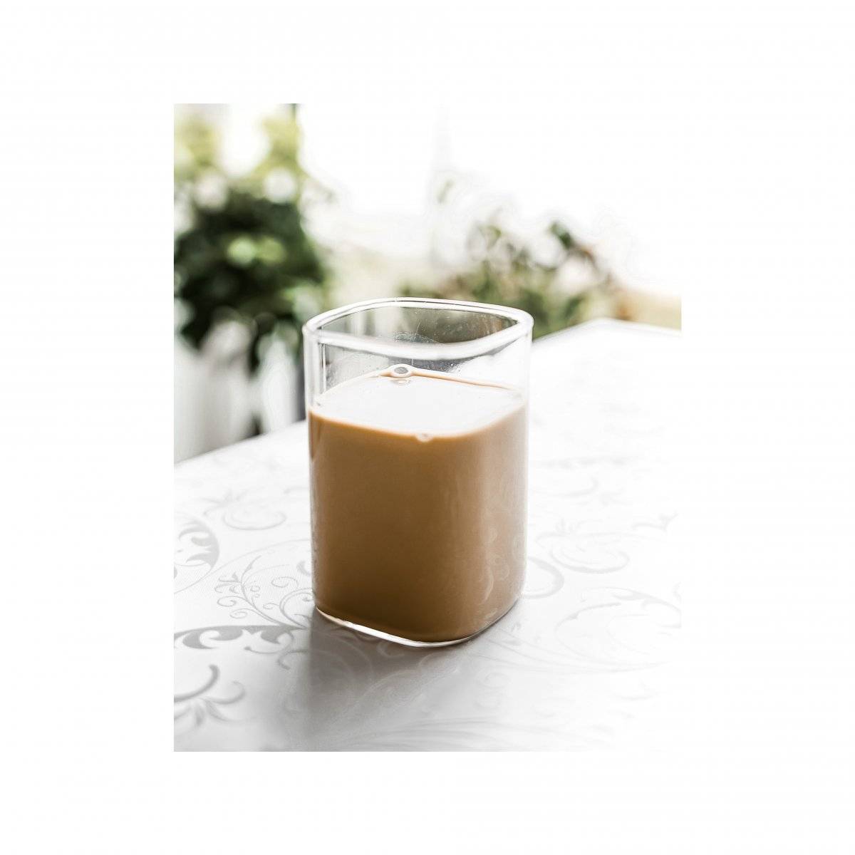 Mulex 2-Teilig Glas Quadratische Glas Japanische Getränkebecher Borosilikatglas Cocktail, Hitzebeständig 250 ml